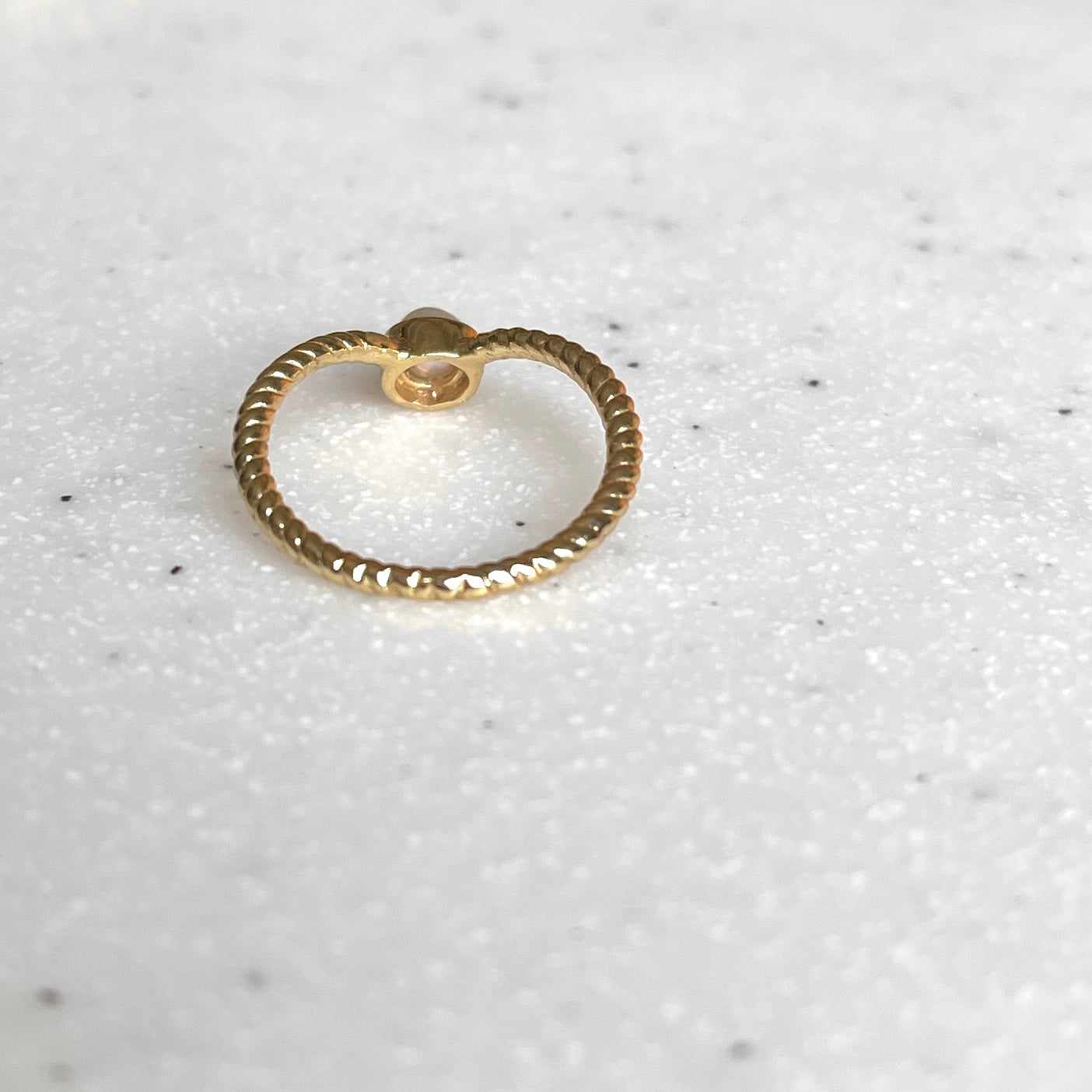 Brass V design ring