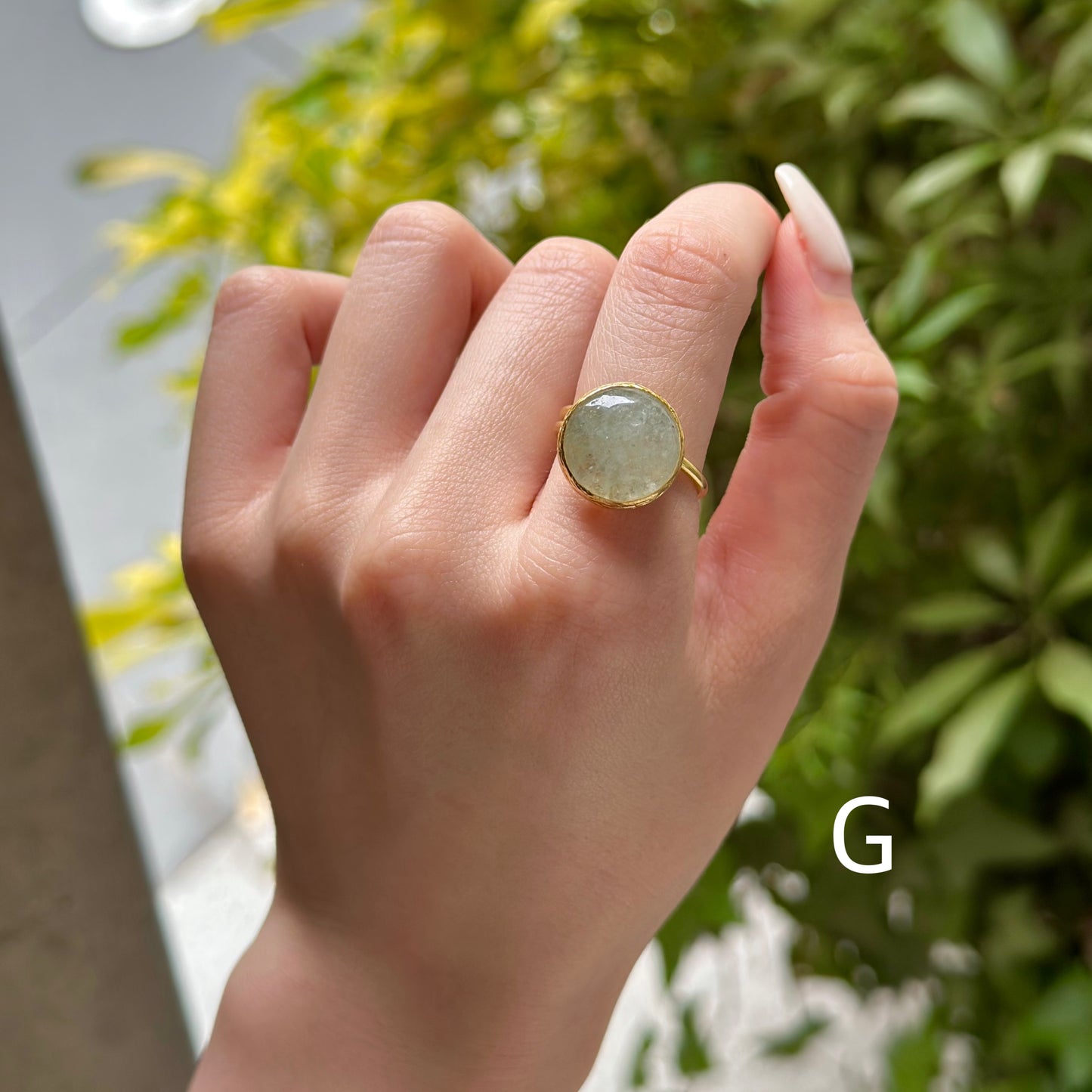 Brass 1stone ring