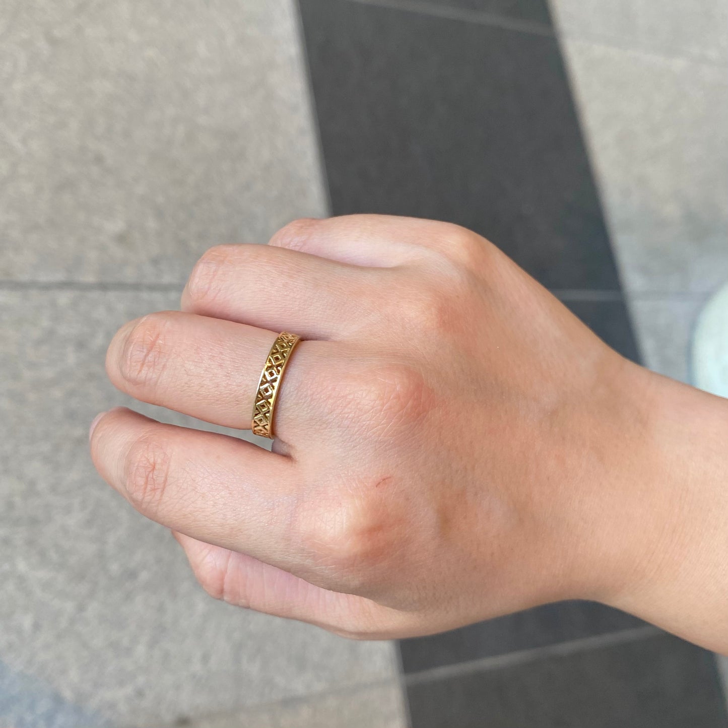 Brass plain ring 13