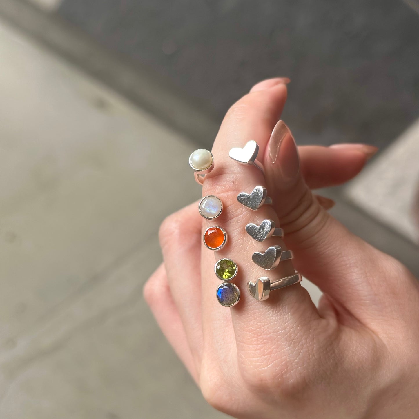 Heart fork ring