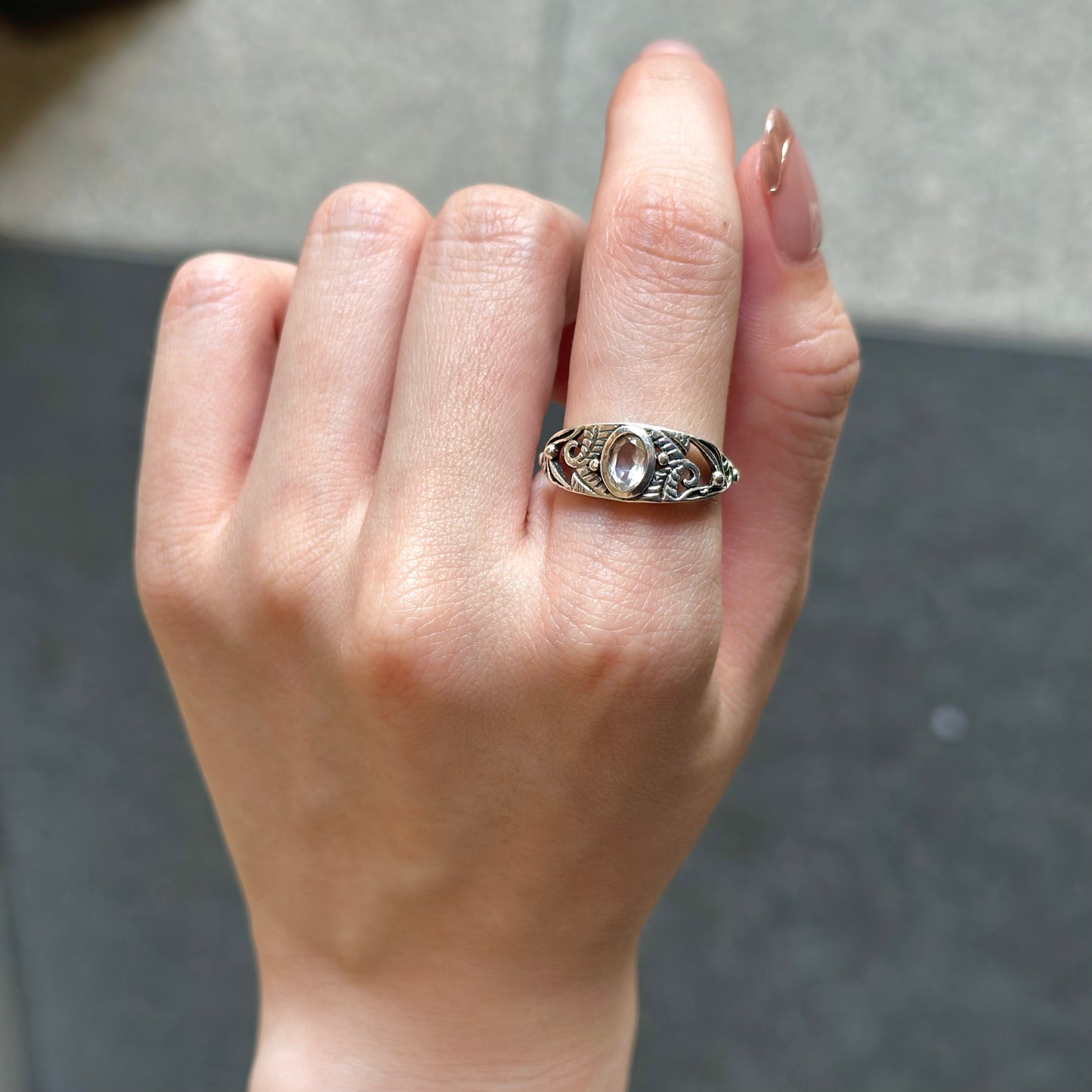 Botanical design ring 4