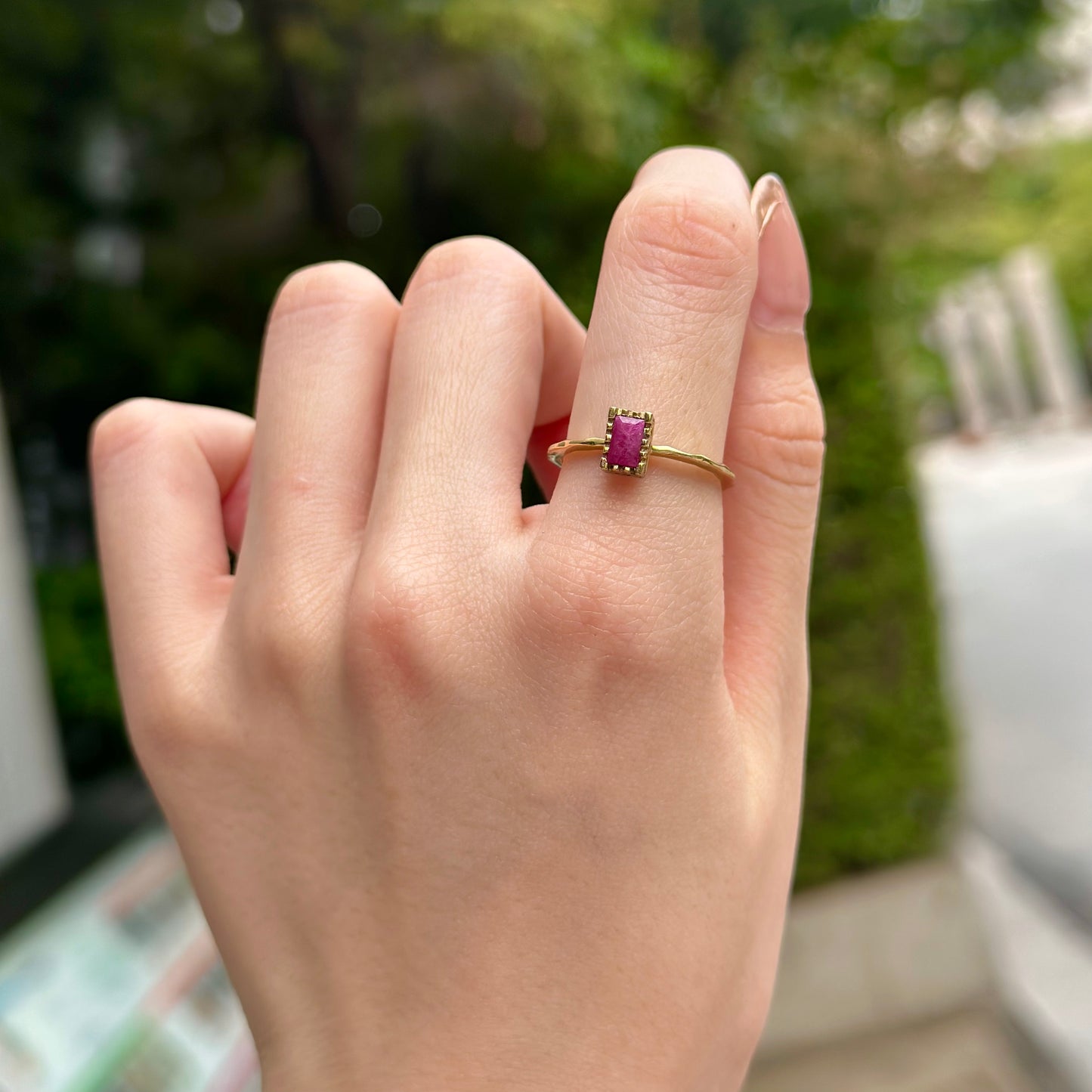 Brass petit ring 5