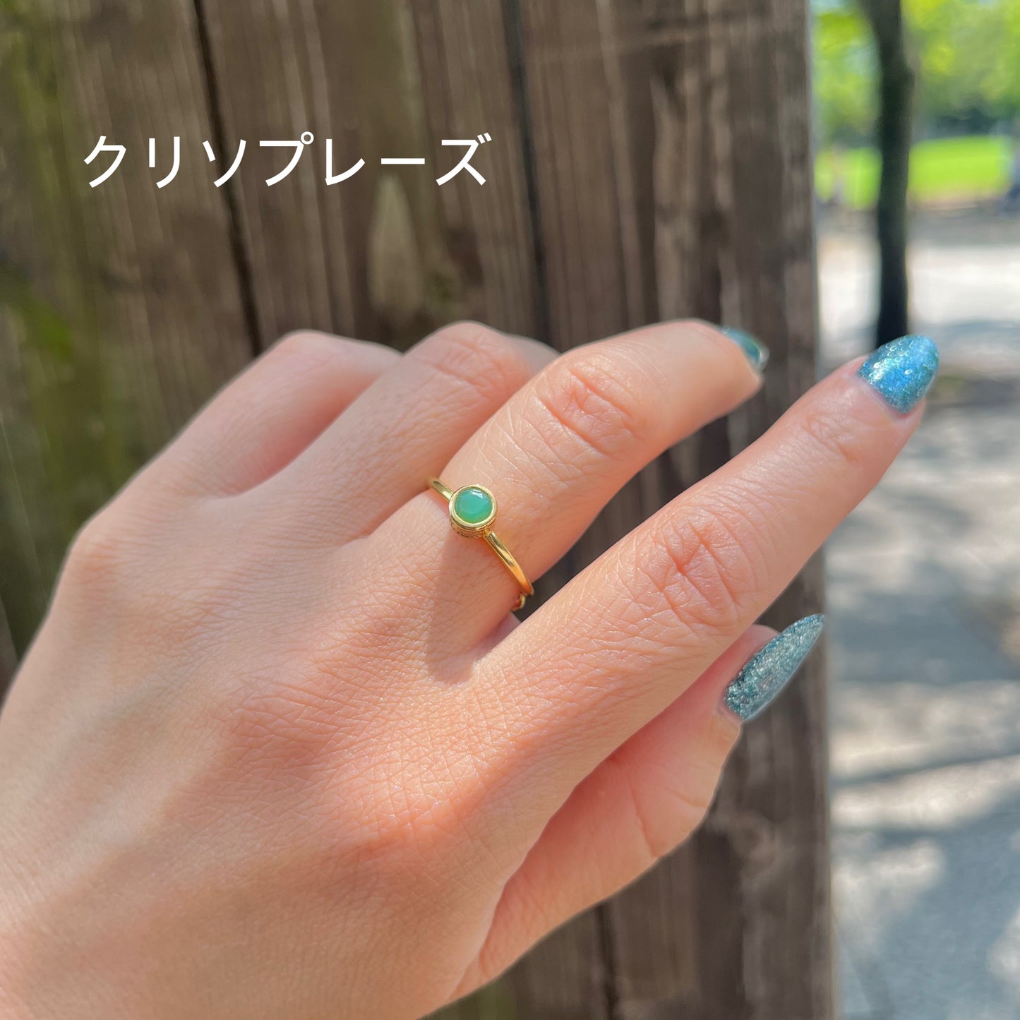 Brass petit ring〈circle〉
