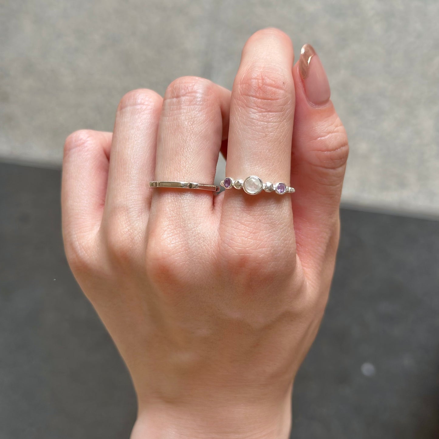 Silver925 3stone ring