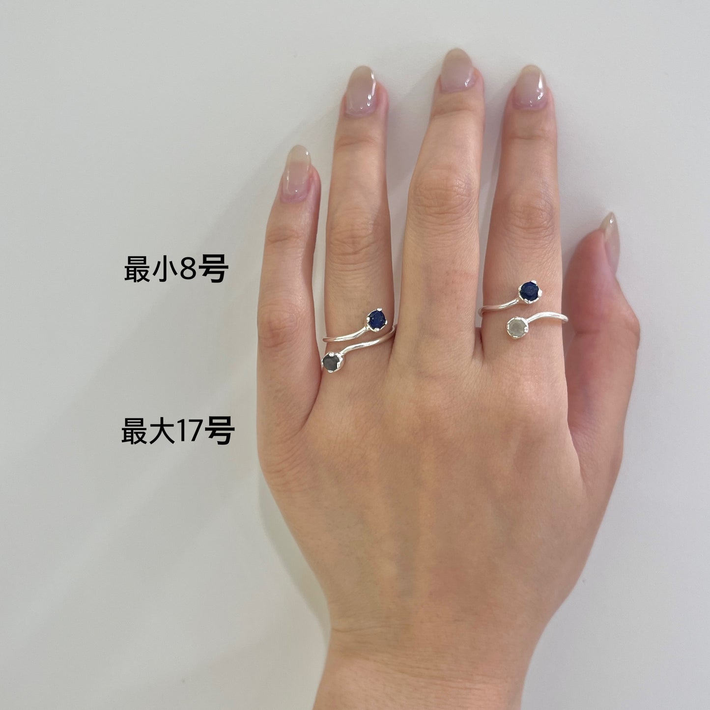 Silver925 2stone ring 2