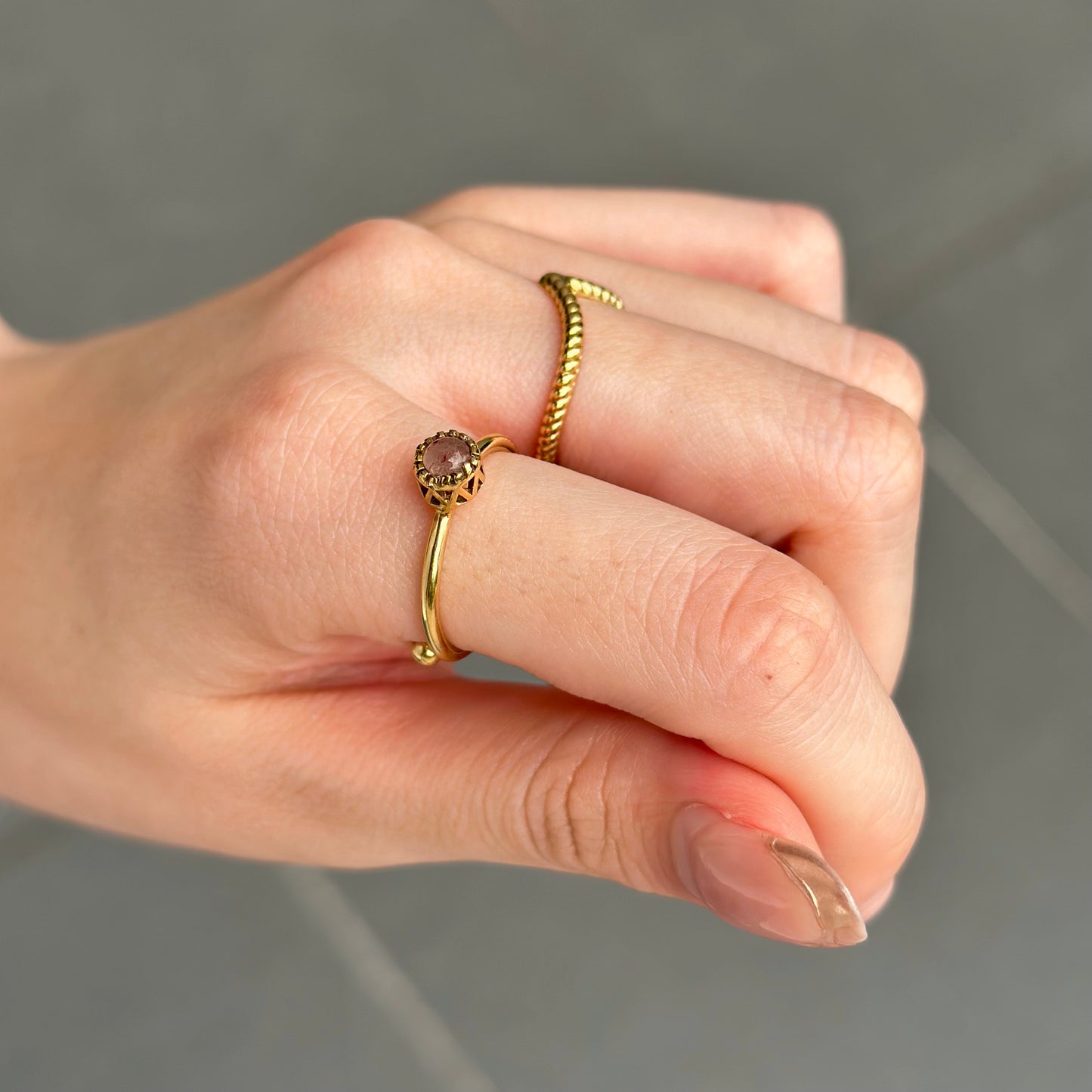 Brass petit ring 6