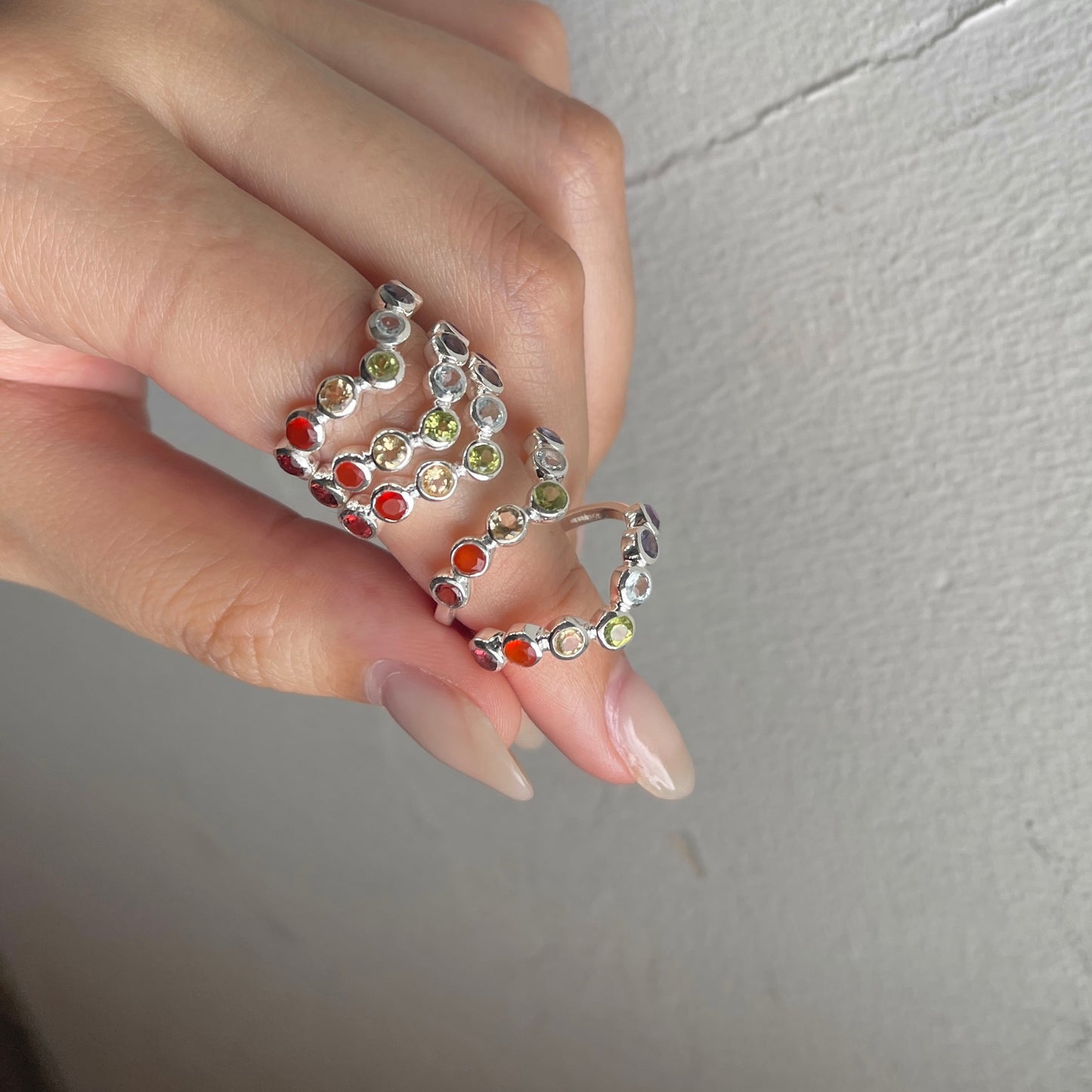 Silver925 7stone ring