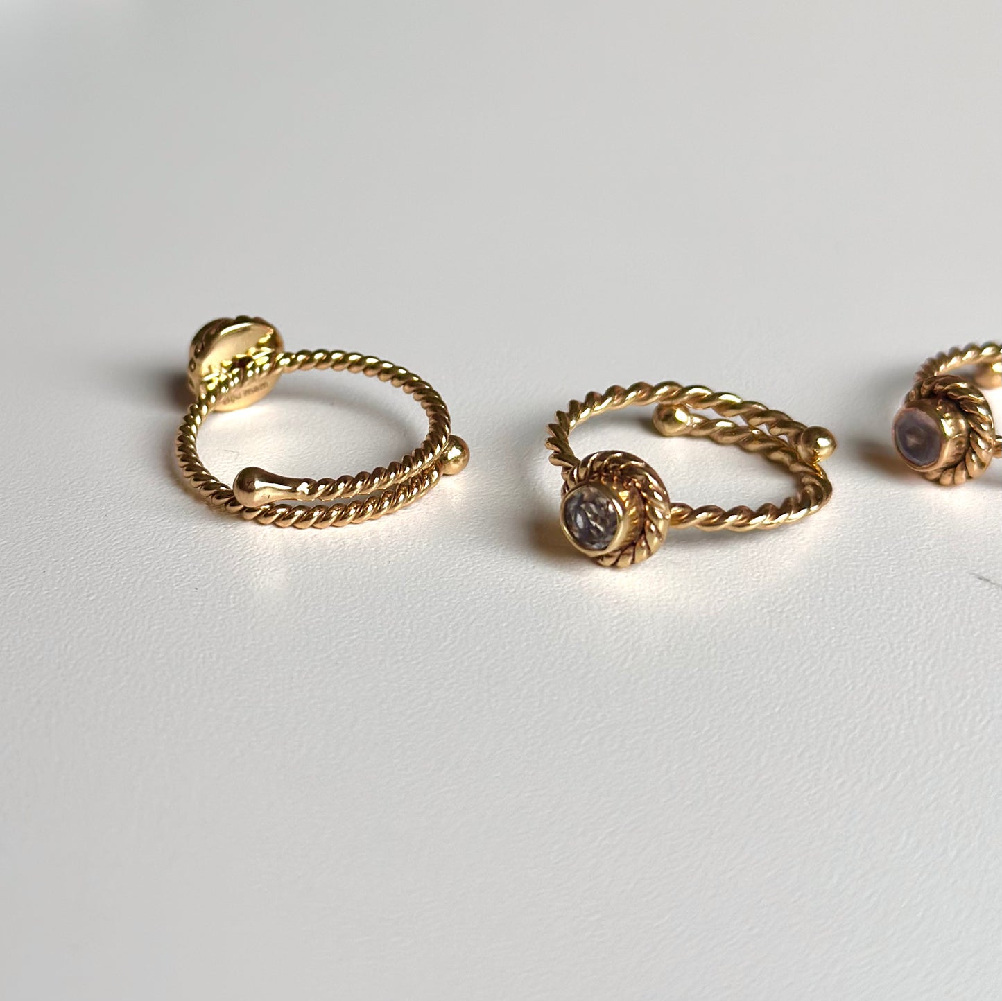 Brass petit ring〈twist 1〉
