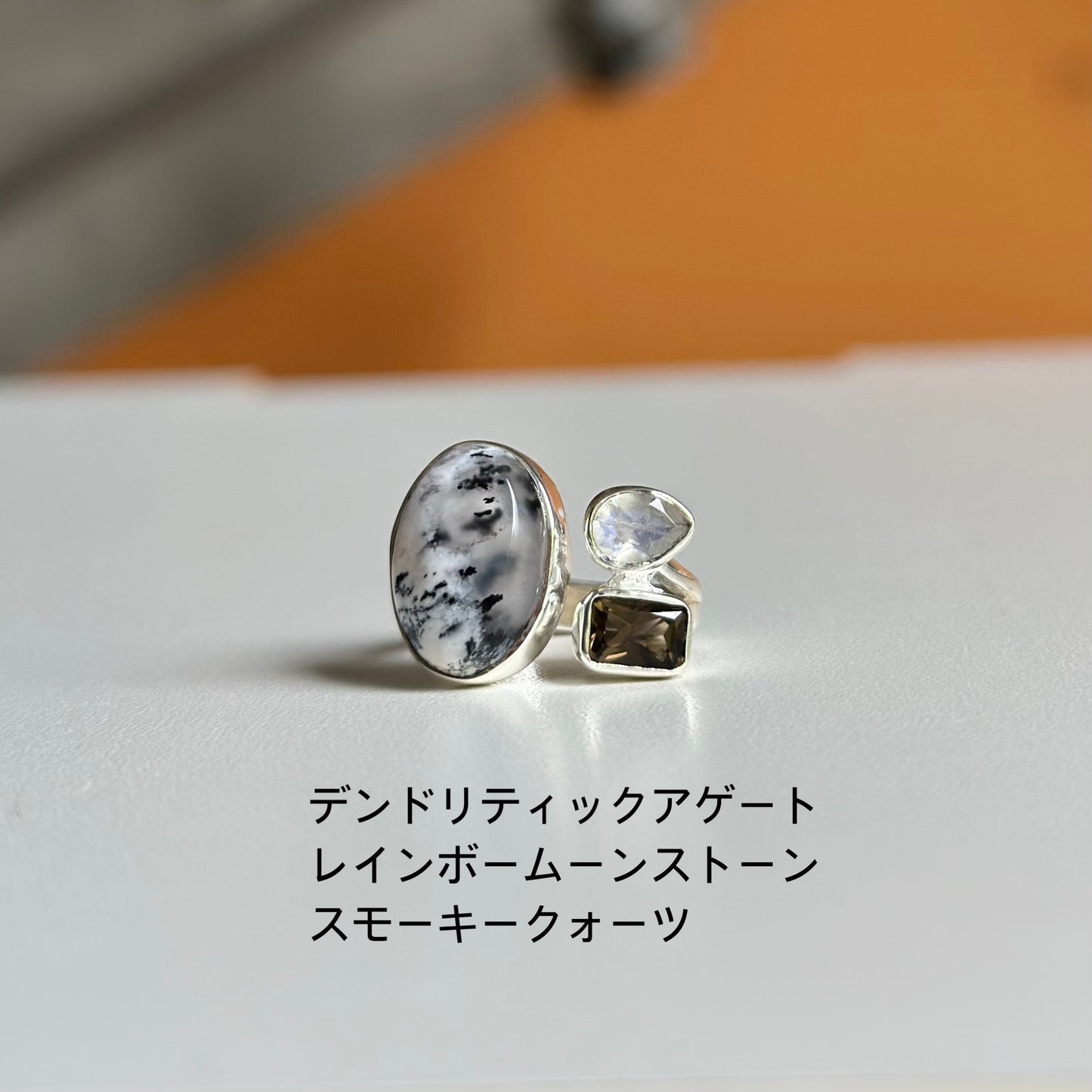 Silver925 3stone ring 2