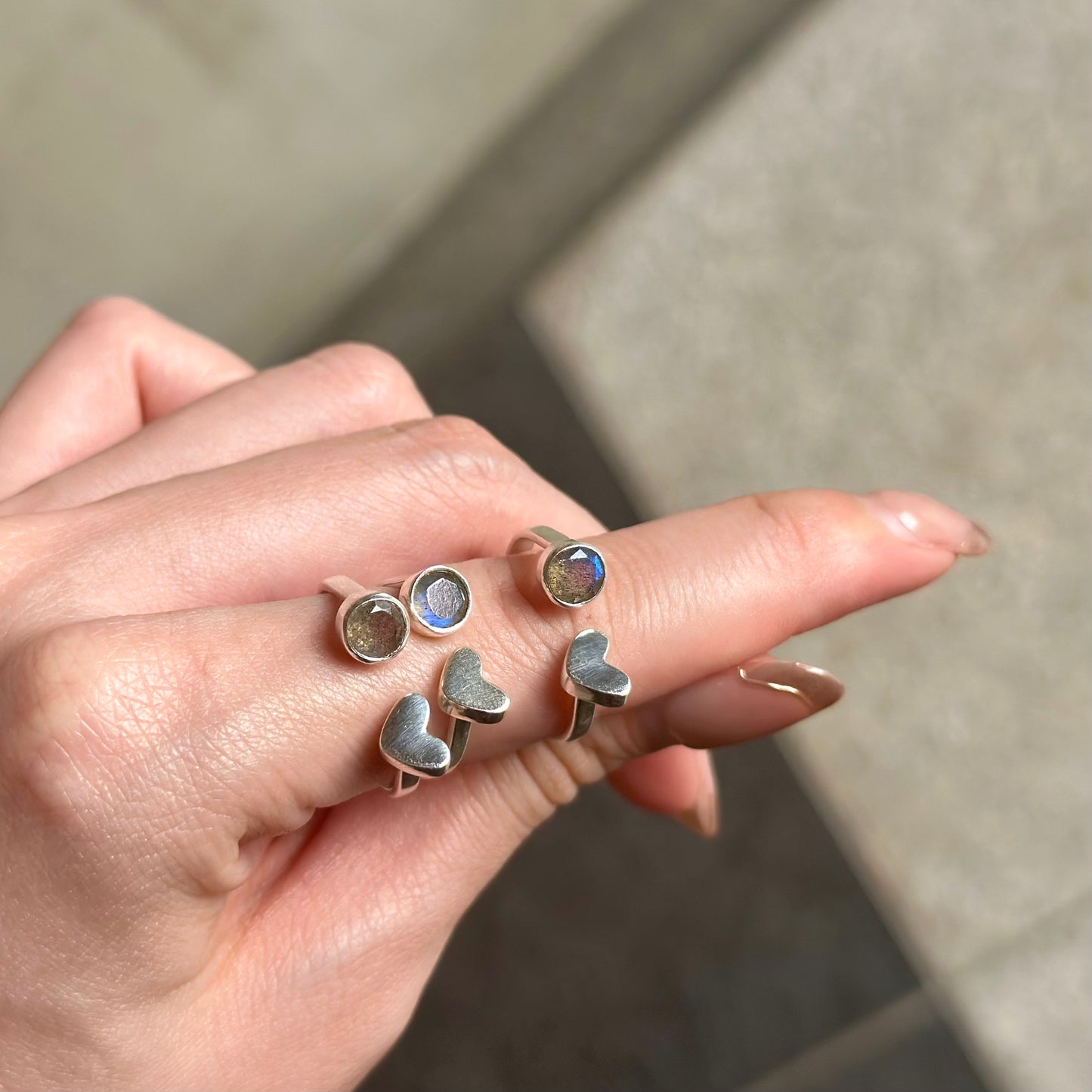 Heart fork ring