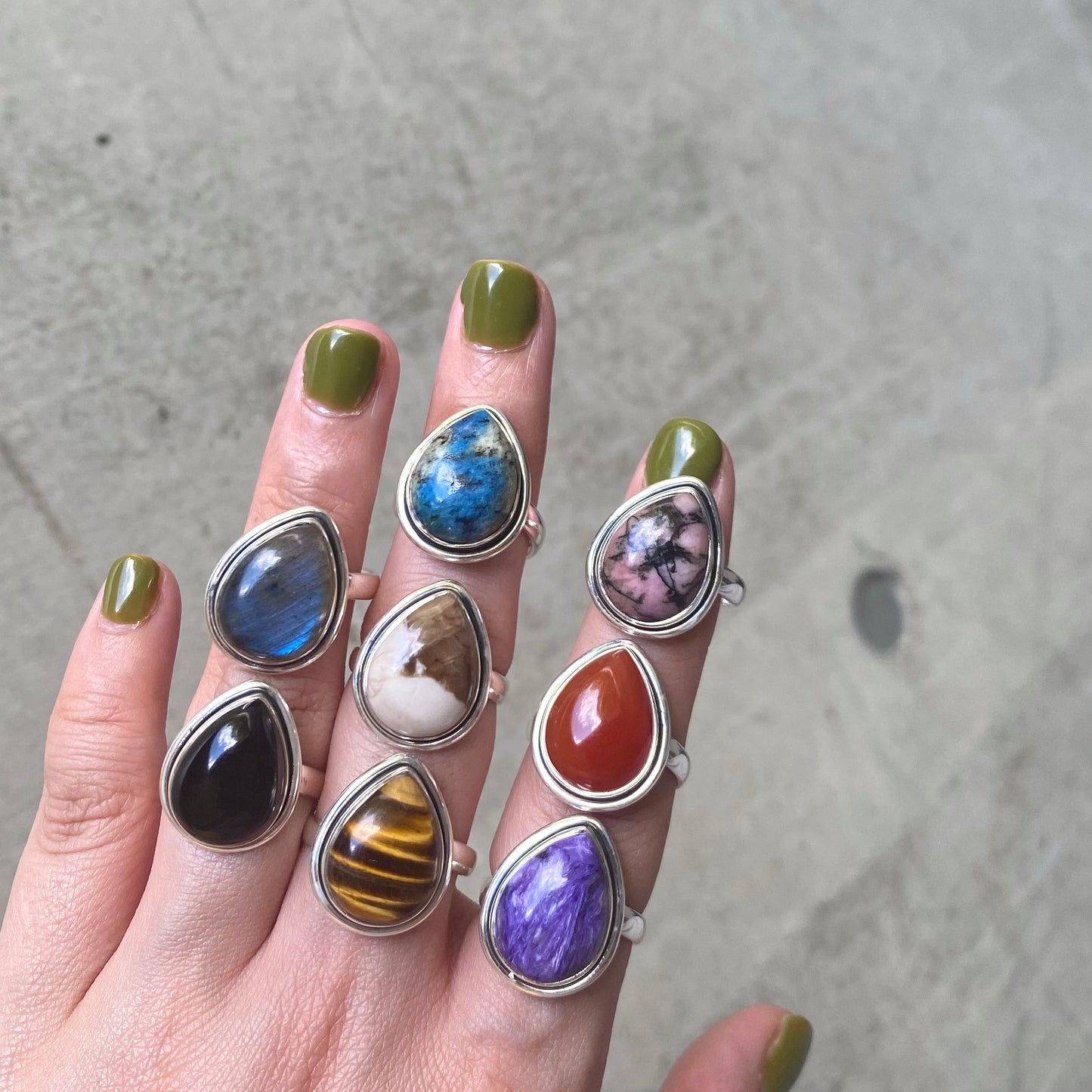 Silver925 drop ring