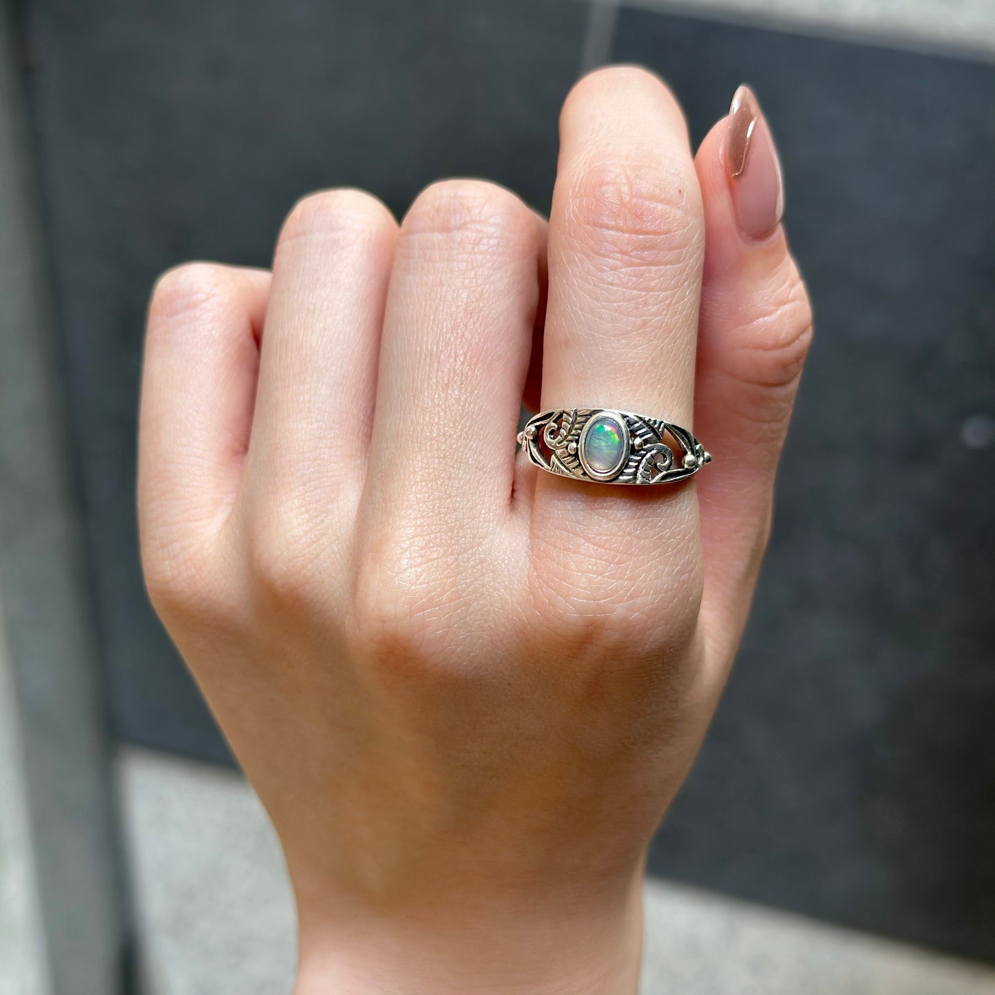 Botanical design ring 4