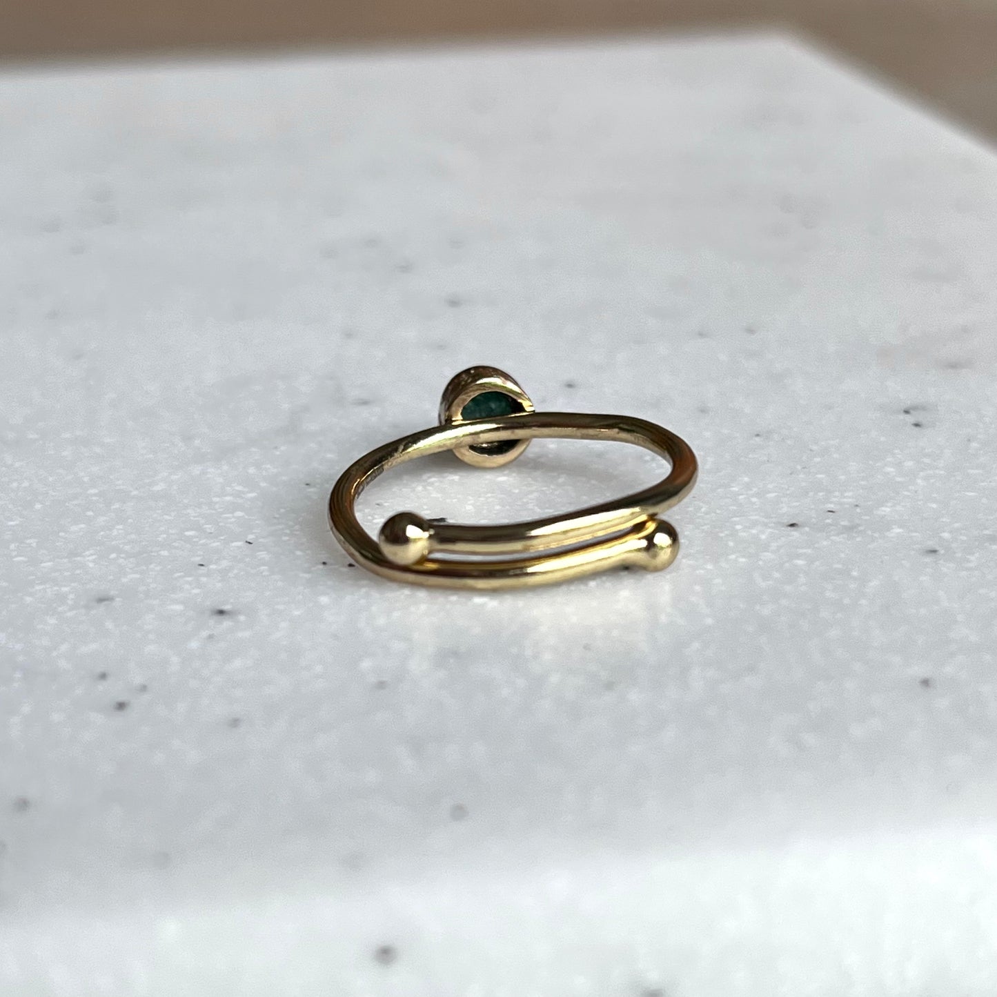 Brass petit ring〈circle〉