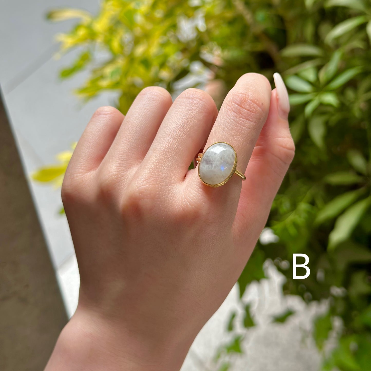 Brass 1stone ring
