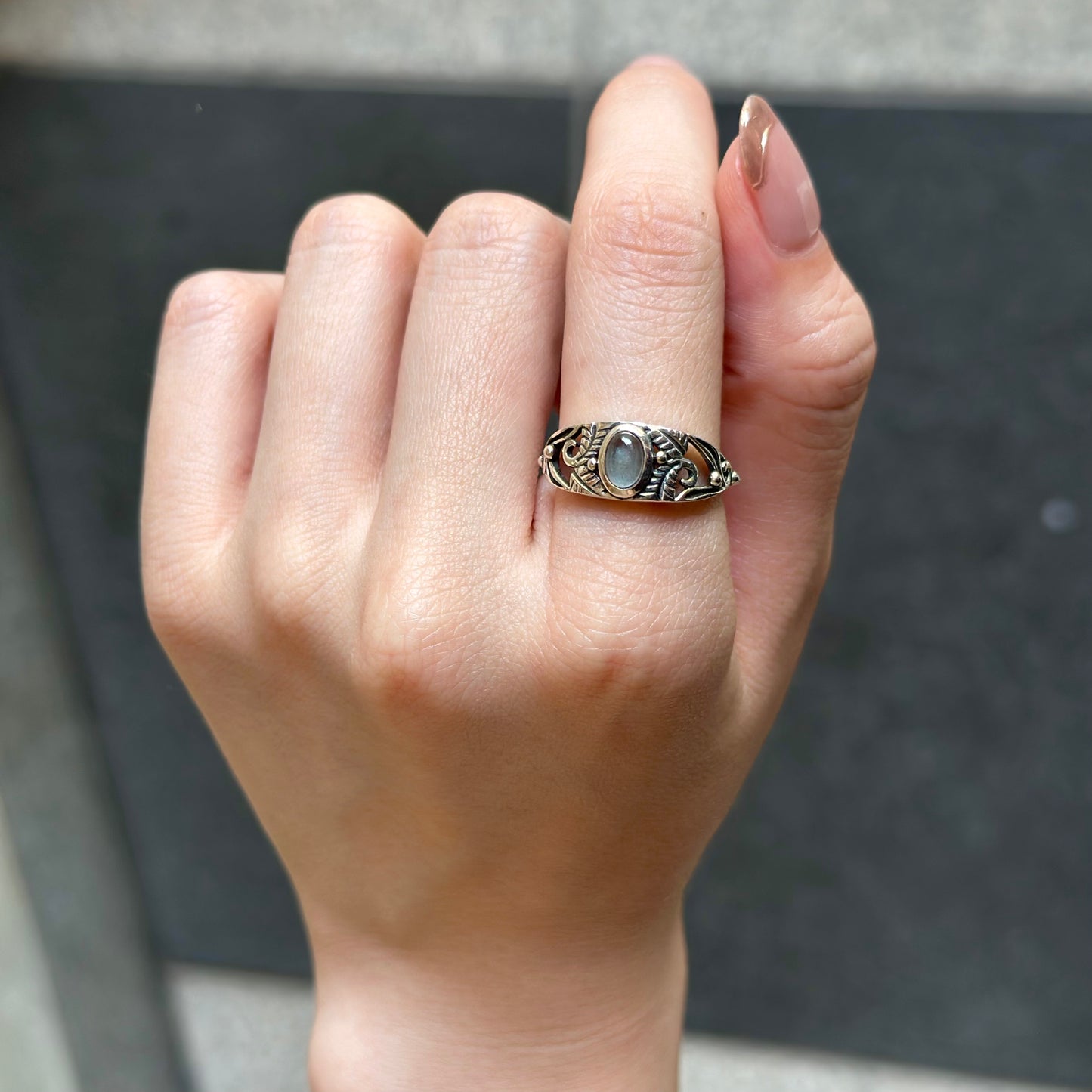 Botanical design ring 4