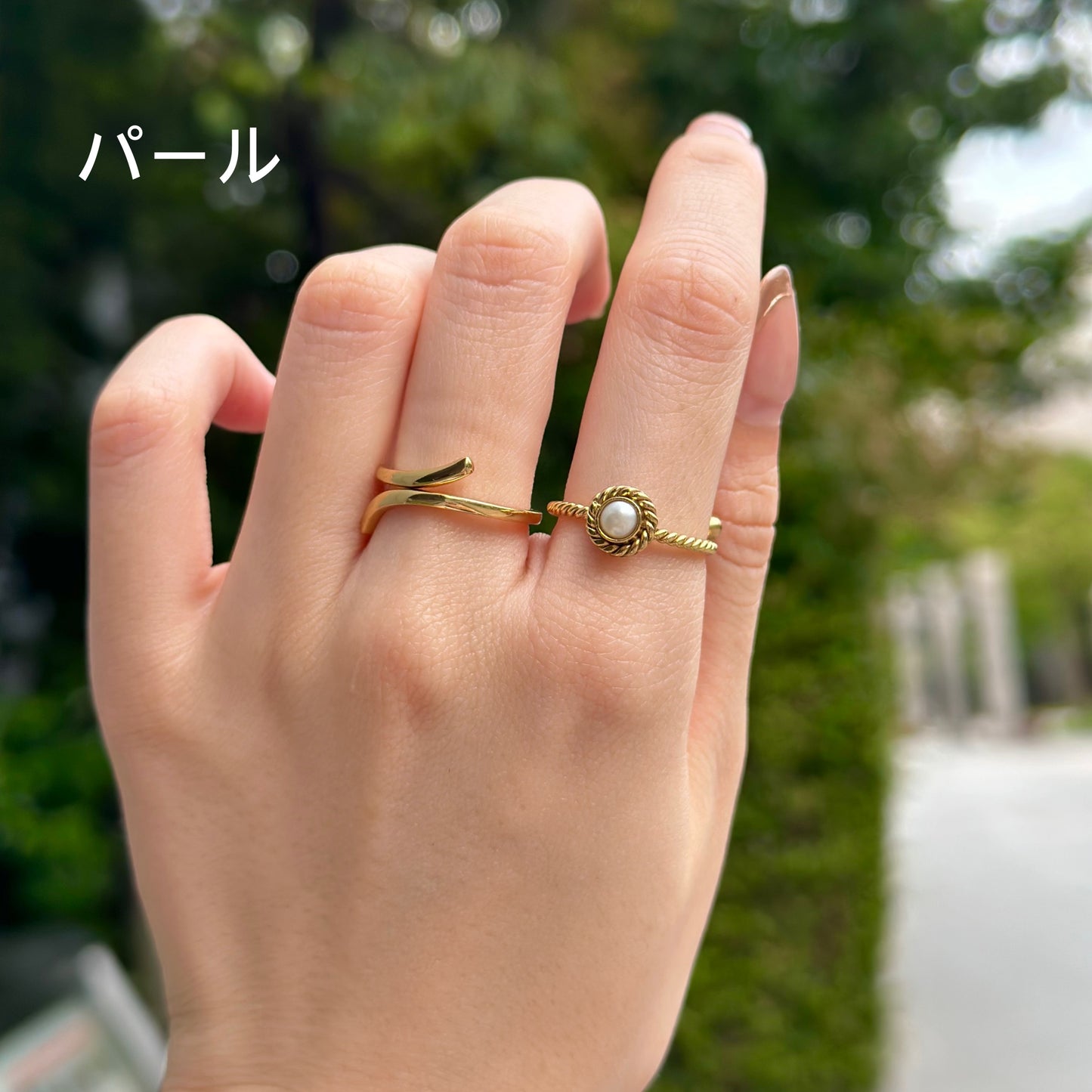 Brass petit ring〈twist 1〉