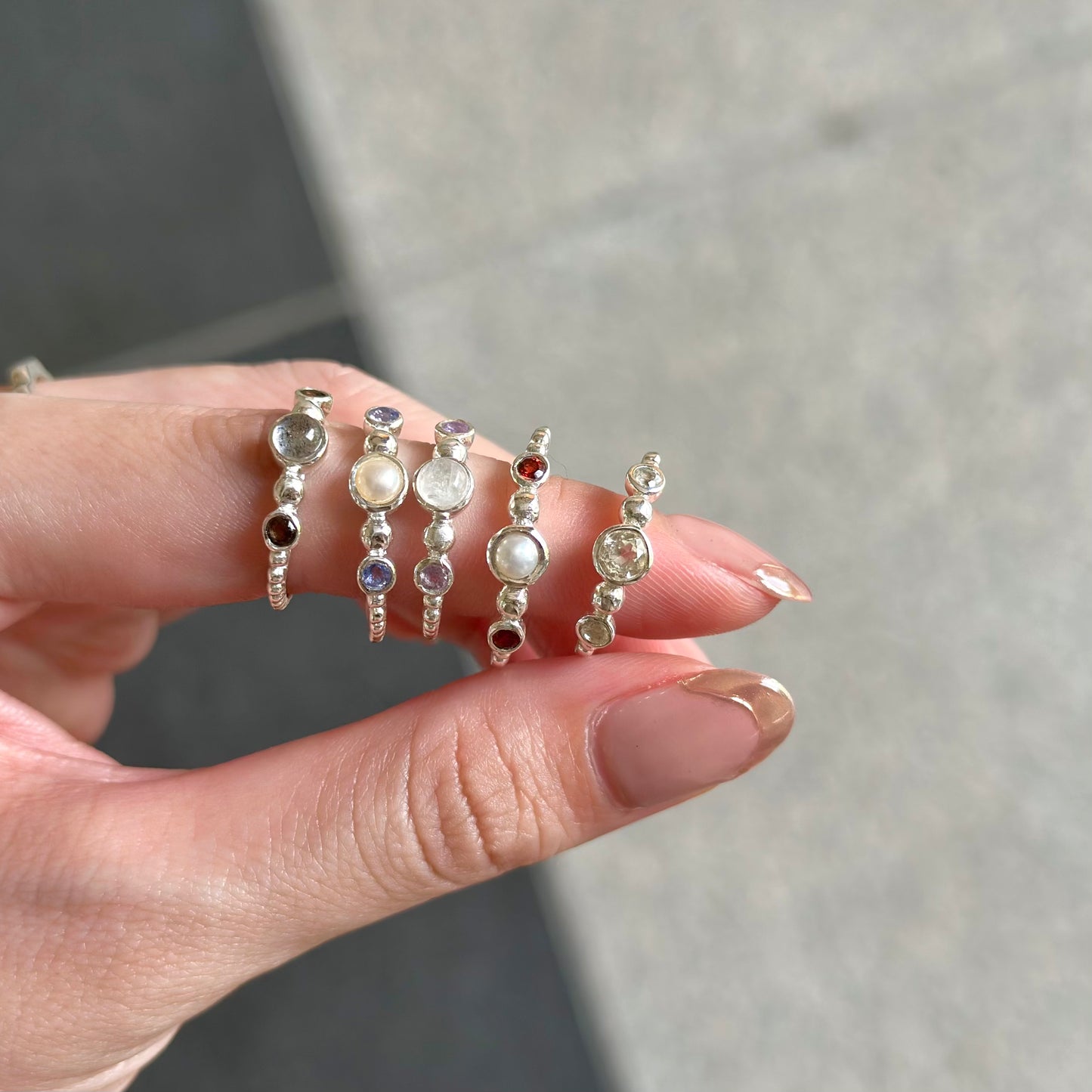 Silver925 3stone ring