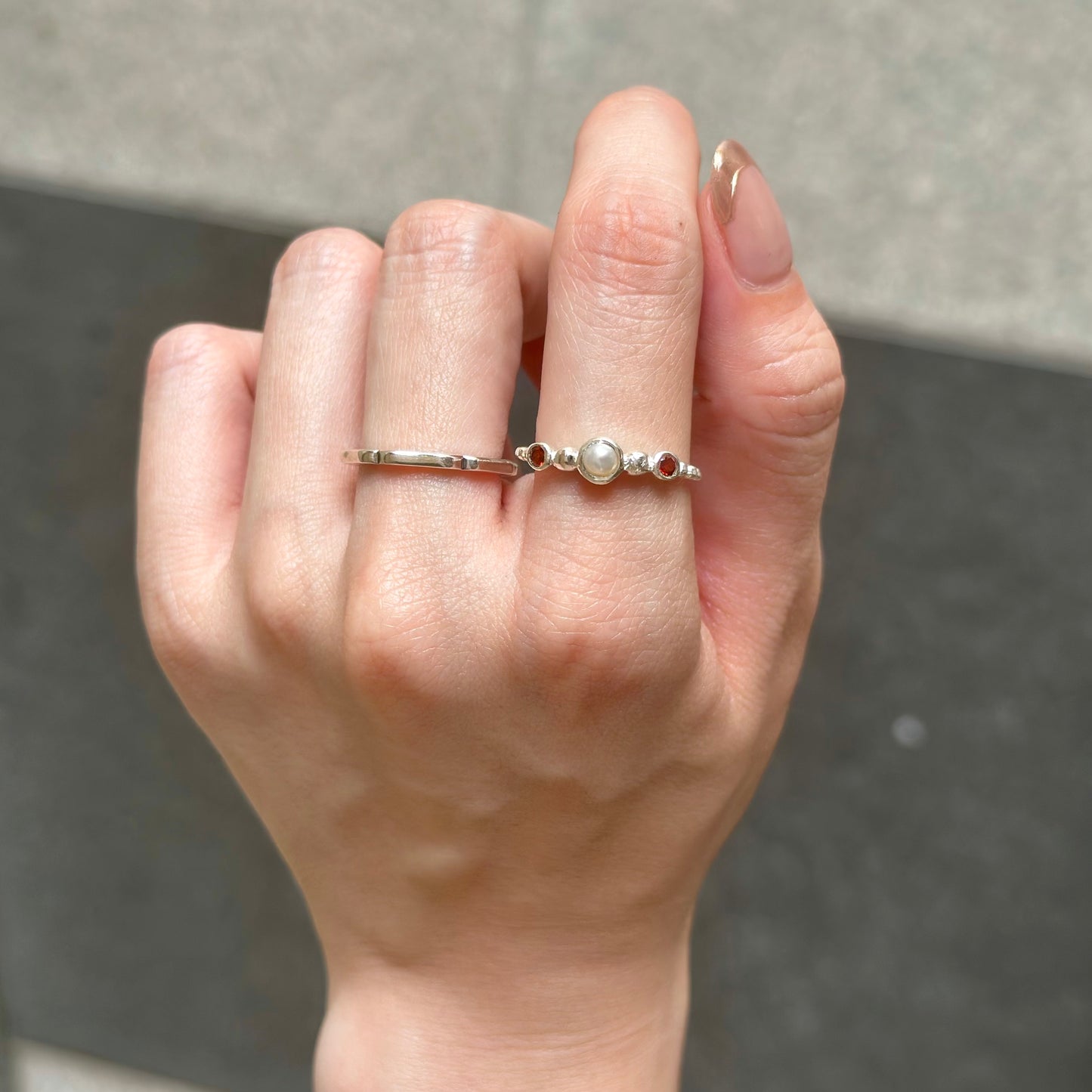 Silver925 3stone ring