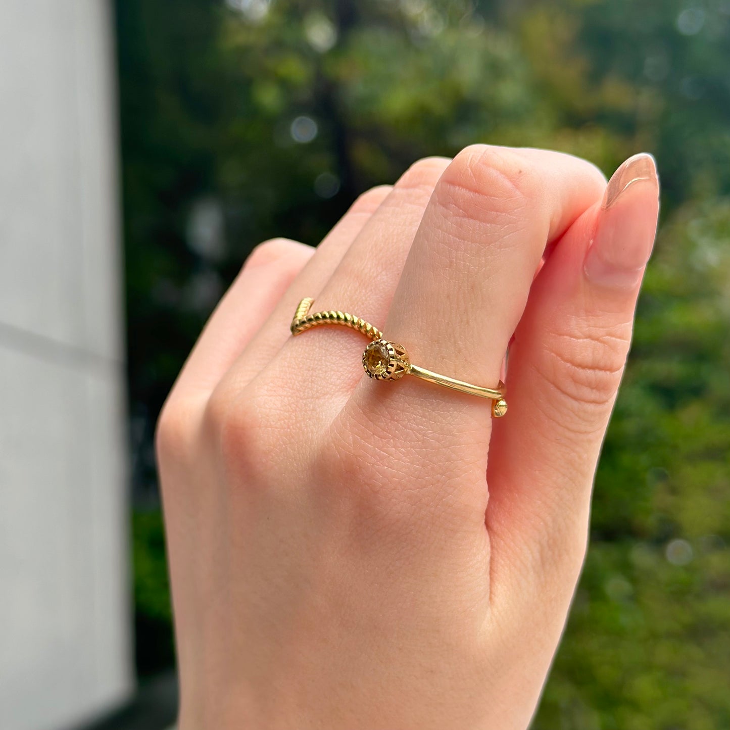 Brass petit ring 6