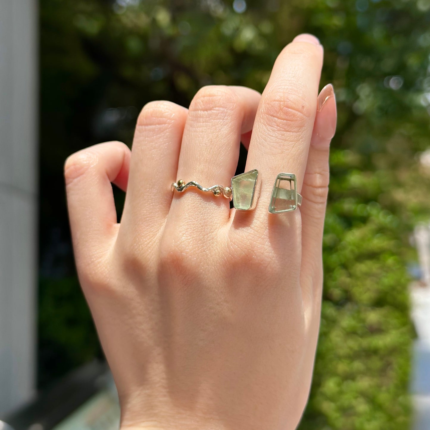 Silver925 2stone ring 4