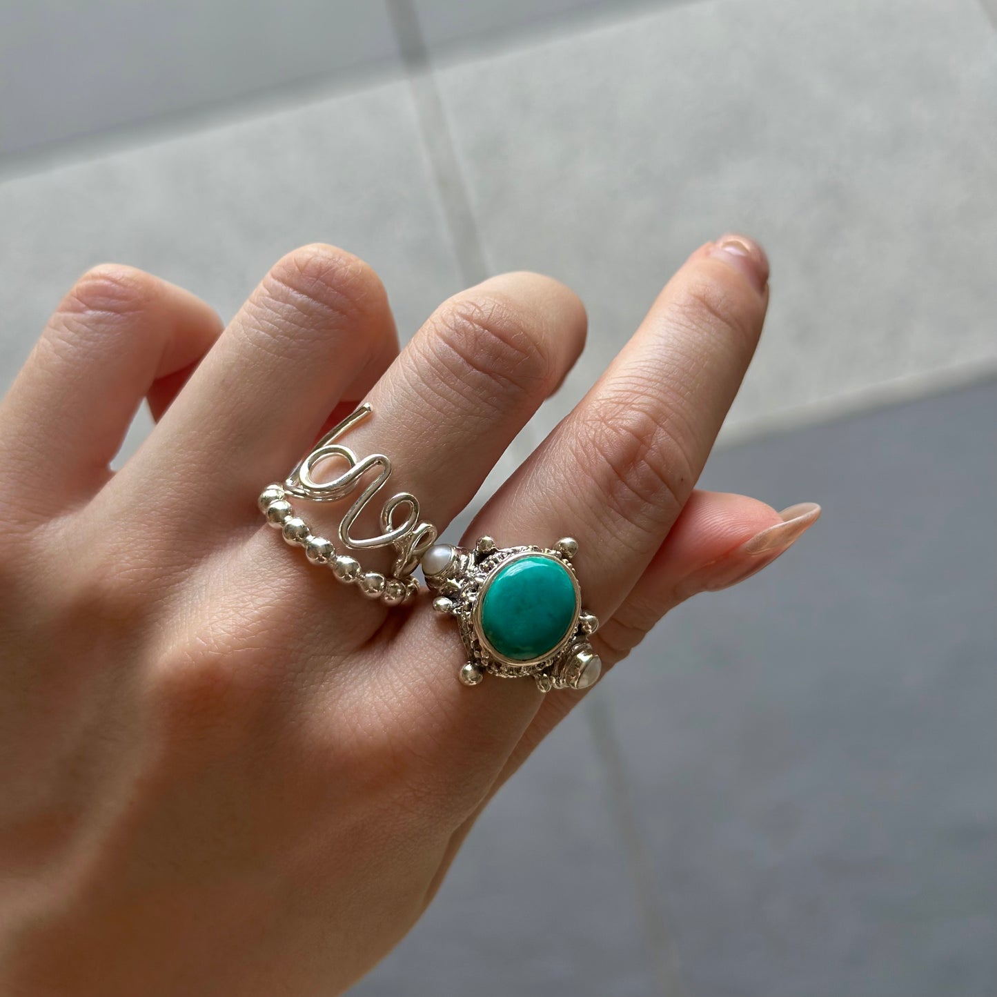 Silver925 plain ring 7