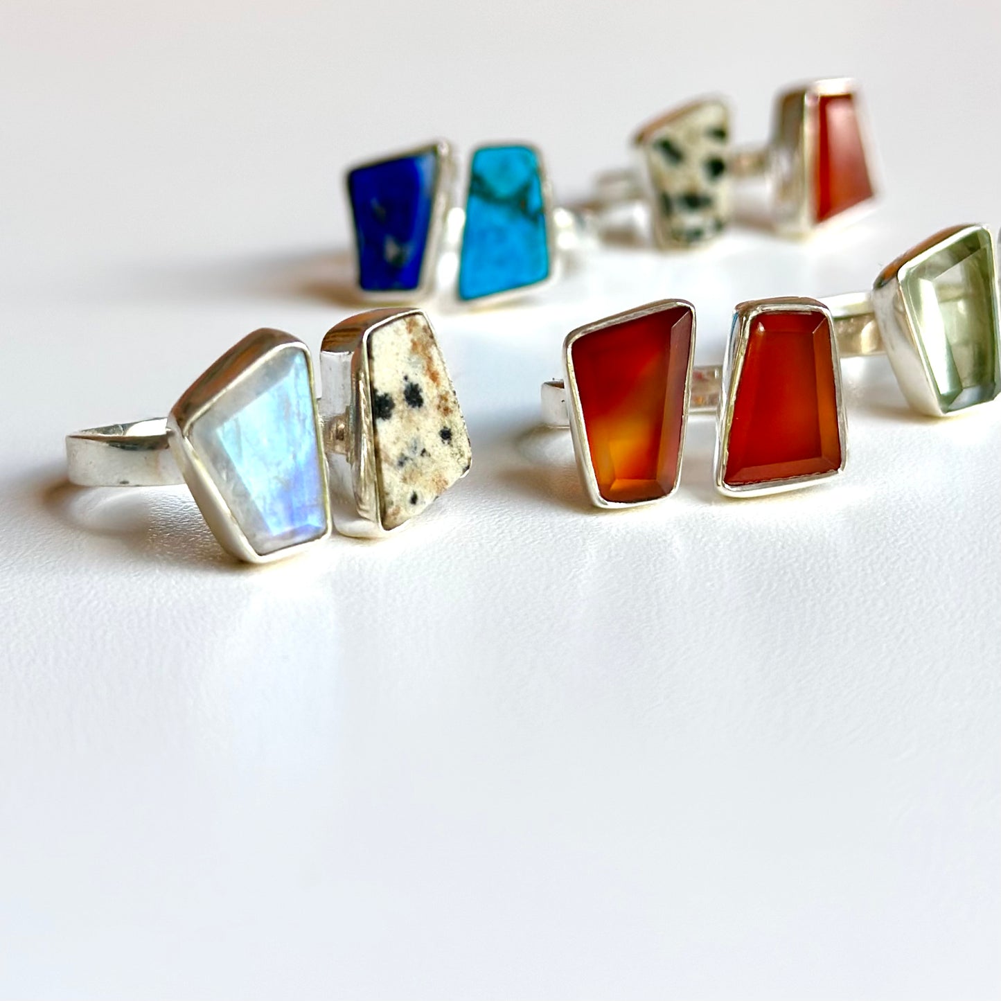 Silver925 2stone ring 4