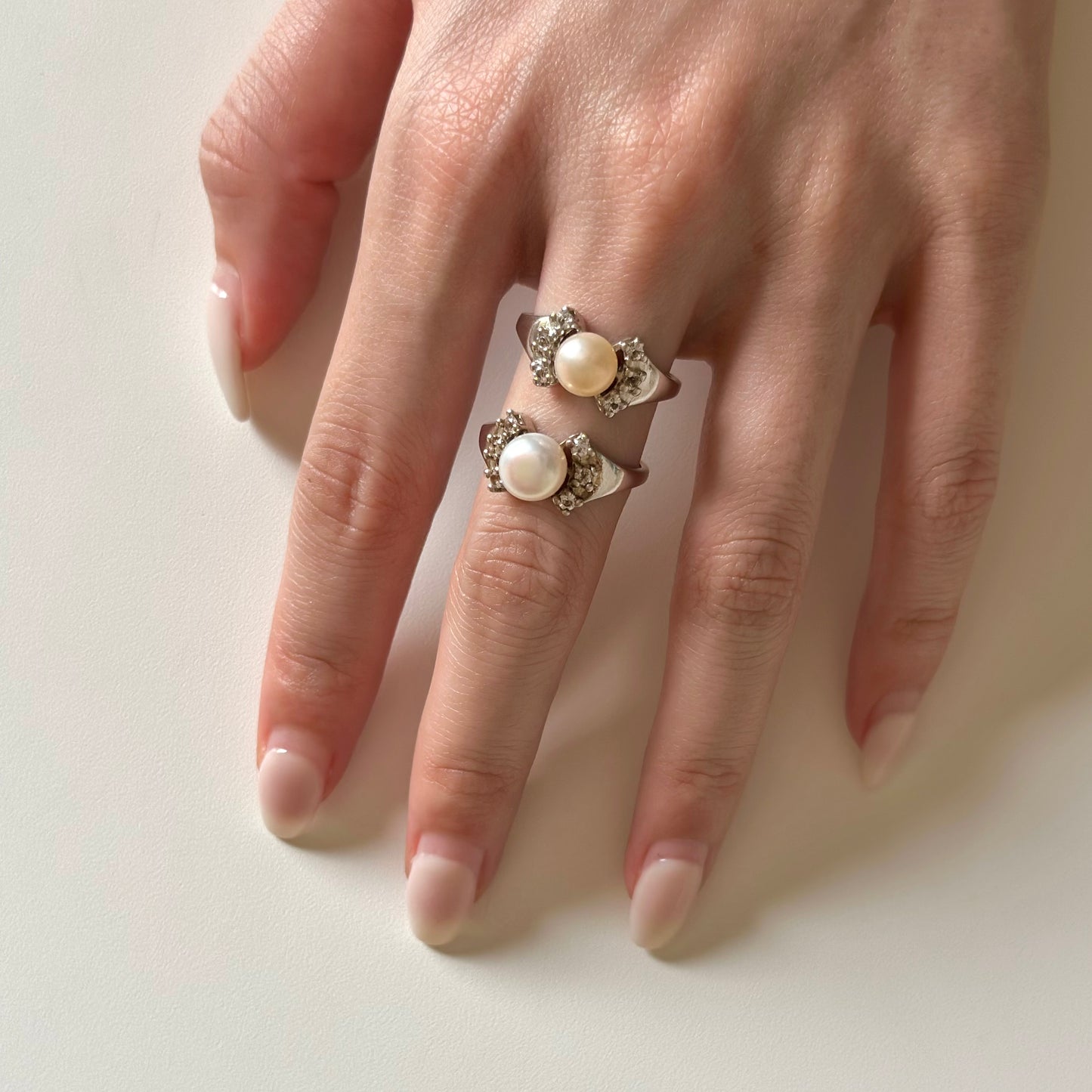 【poco】Pearl design ring 4