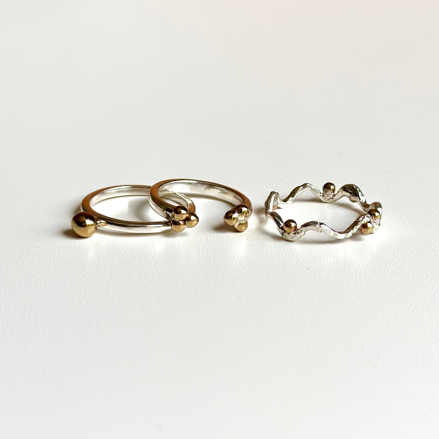 Silver925×Brass plain ring 1