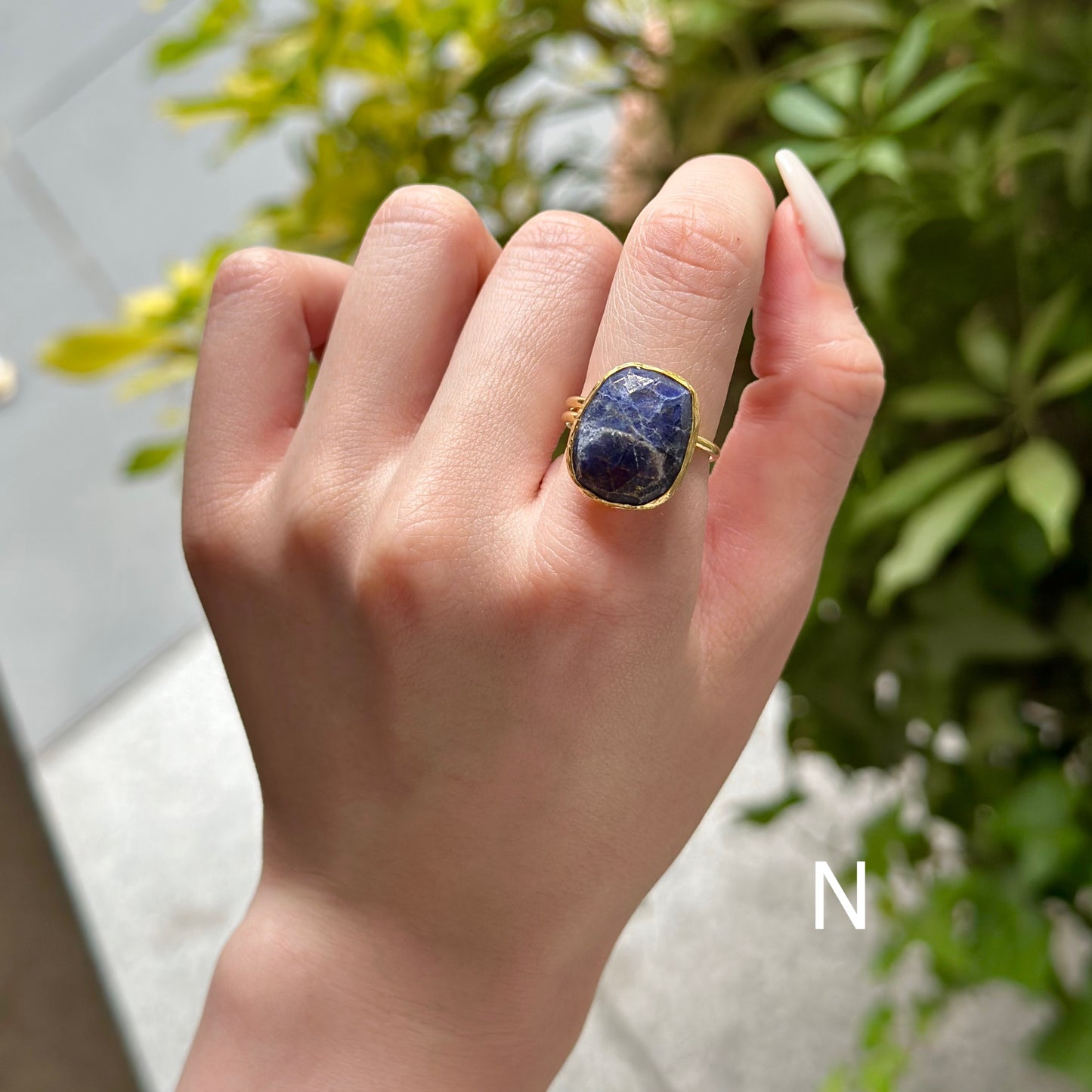 Brass 1stone ring