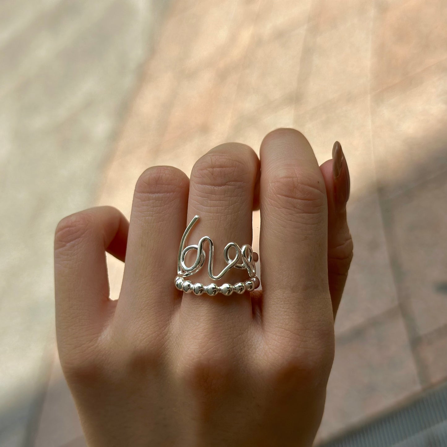 Silver925 plain ring 7
