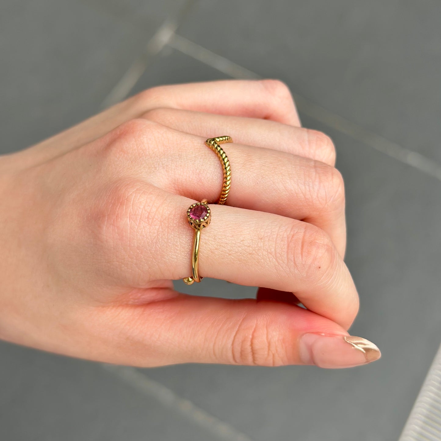Brass petit ring 6