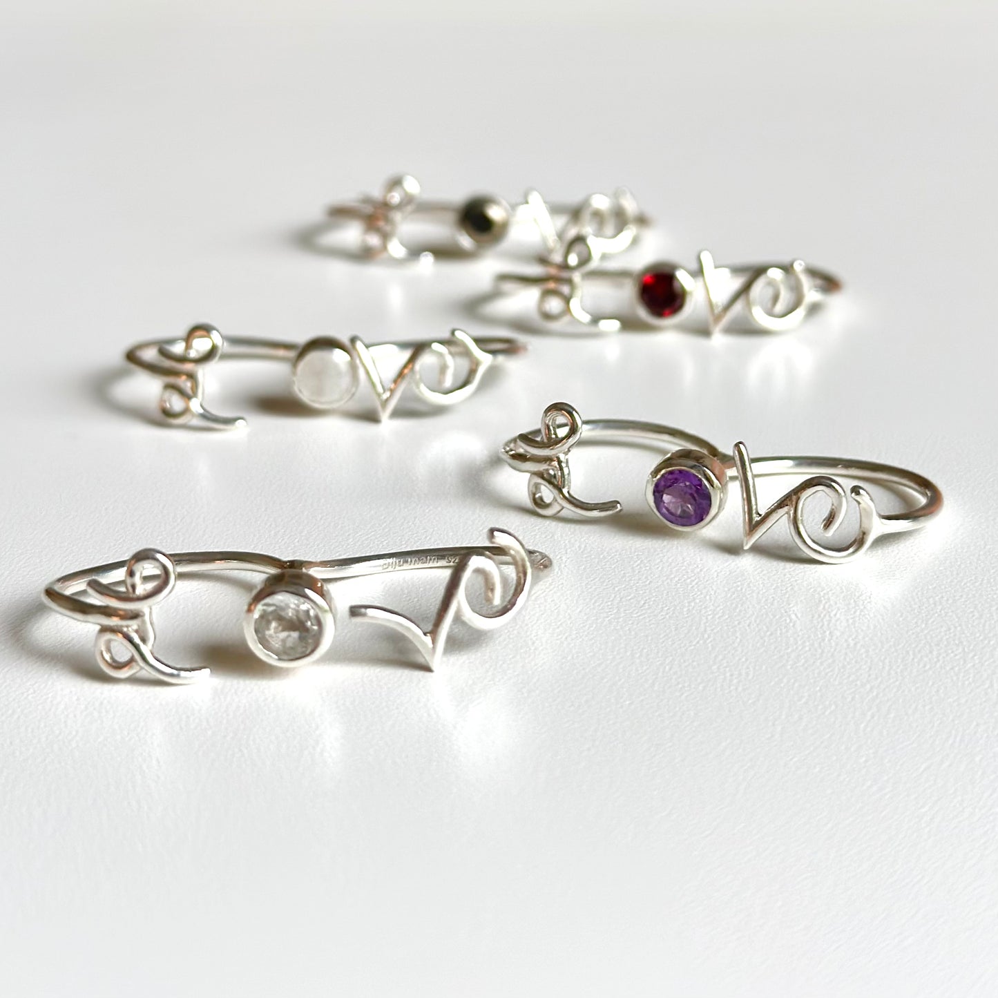Love design 2finger ring