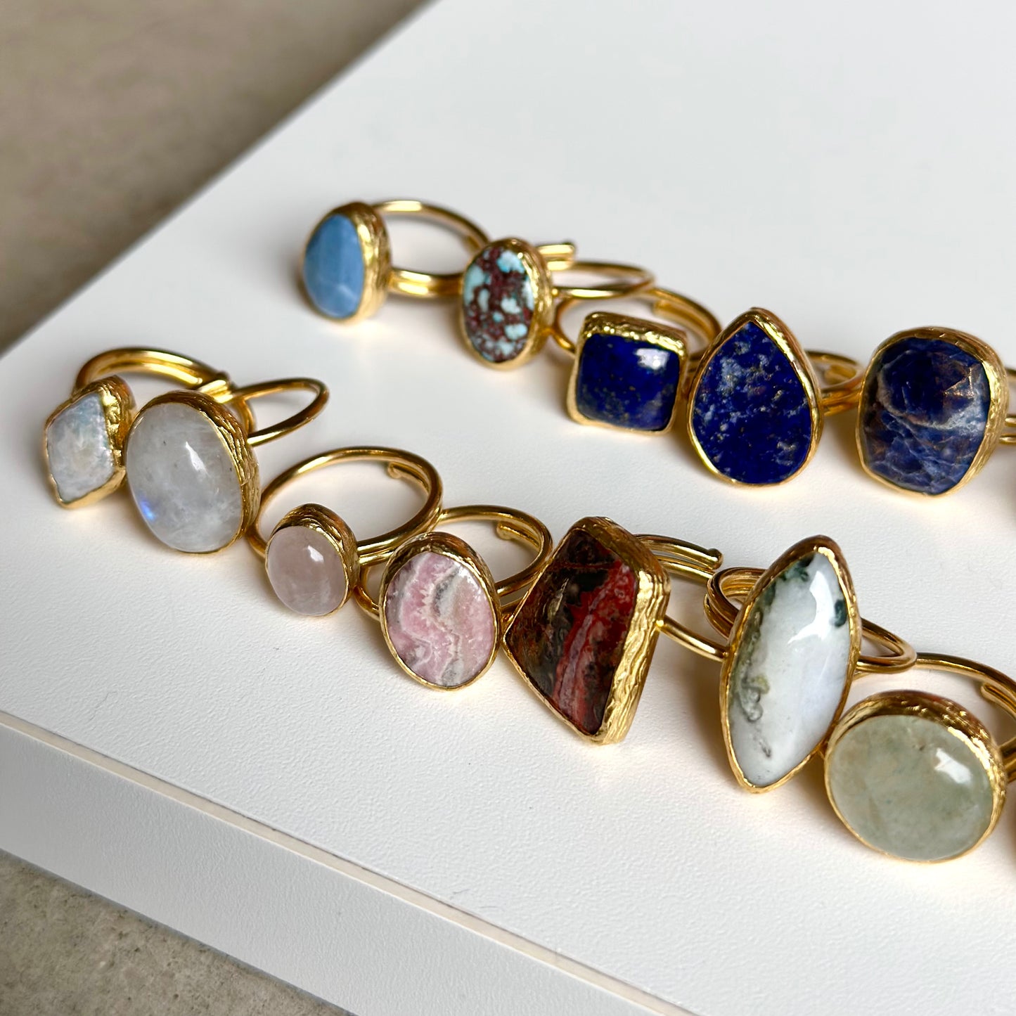 Brass 1stone ring