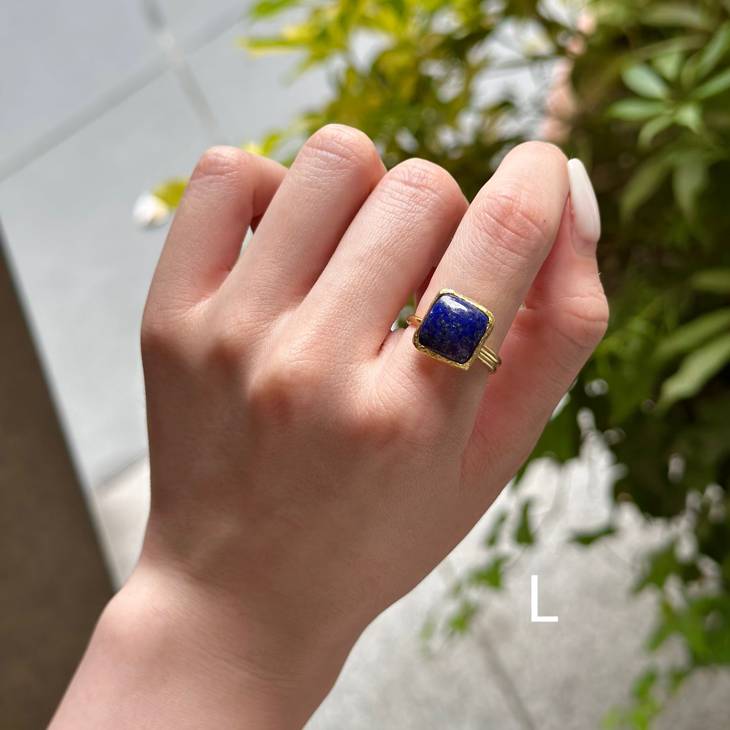 Brass 1stone ring
