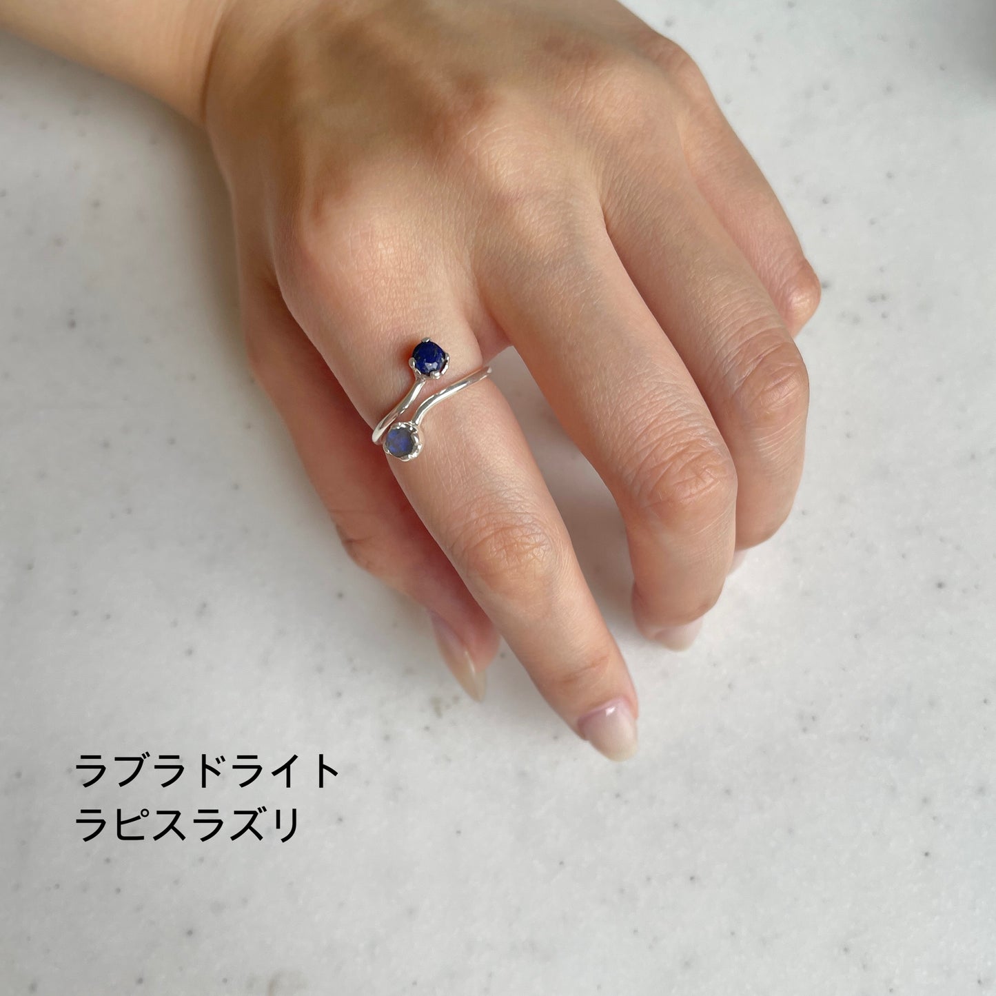 Silver925 2stone ring 2