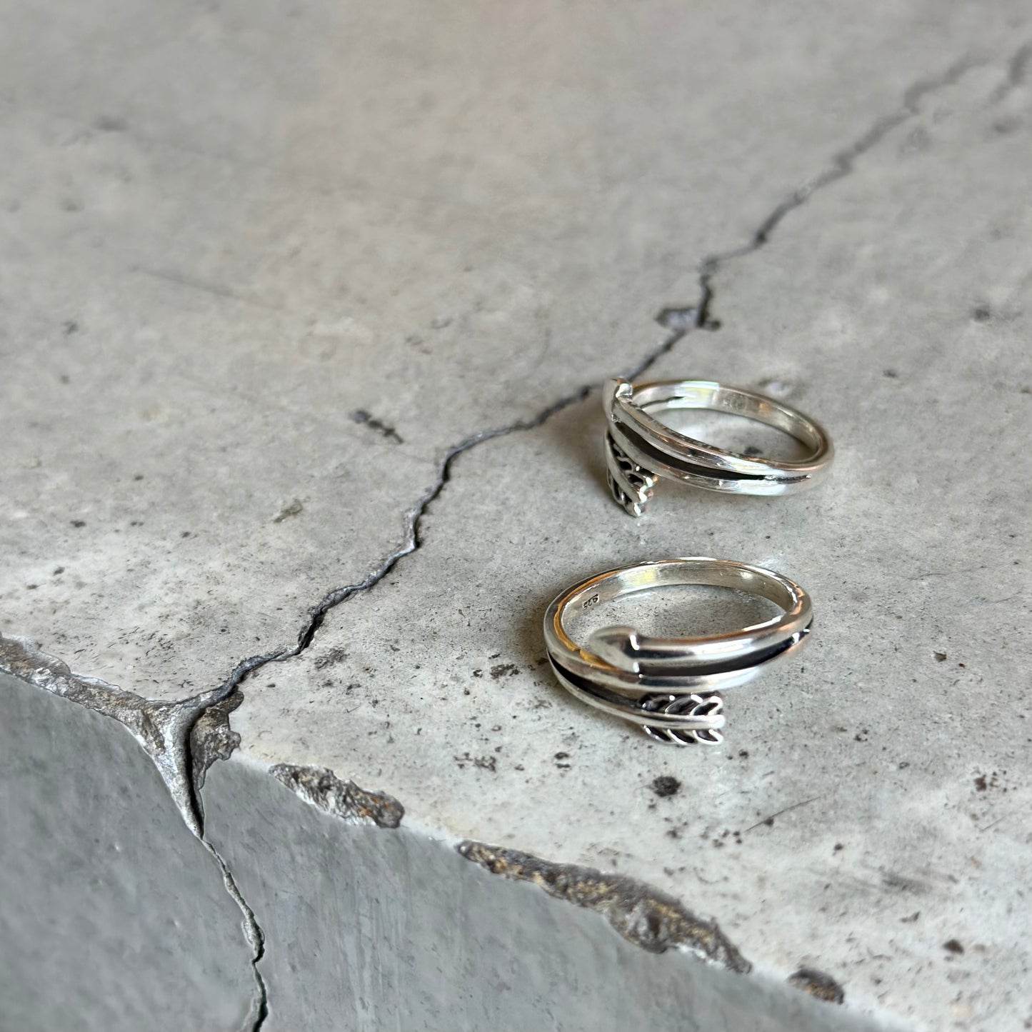 Silver925 arrow plain ring