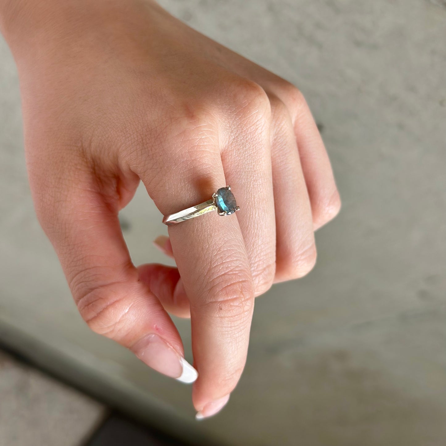 Silver925 tatezume ring