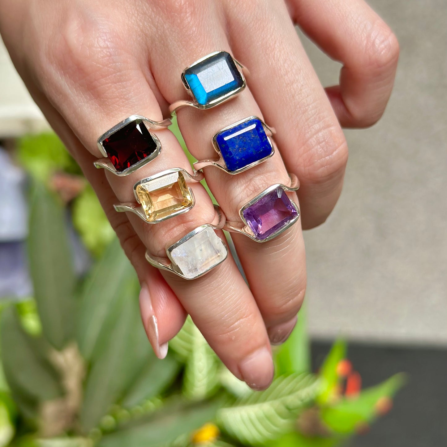 Silver925 square ring 2