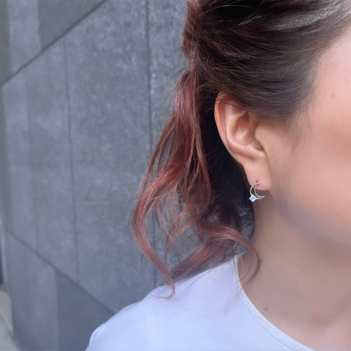 Silver925 Moon pierce 1