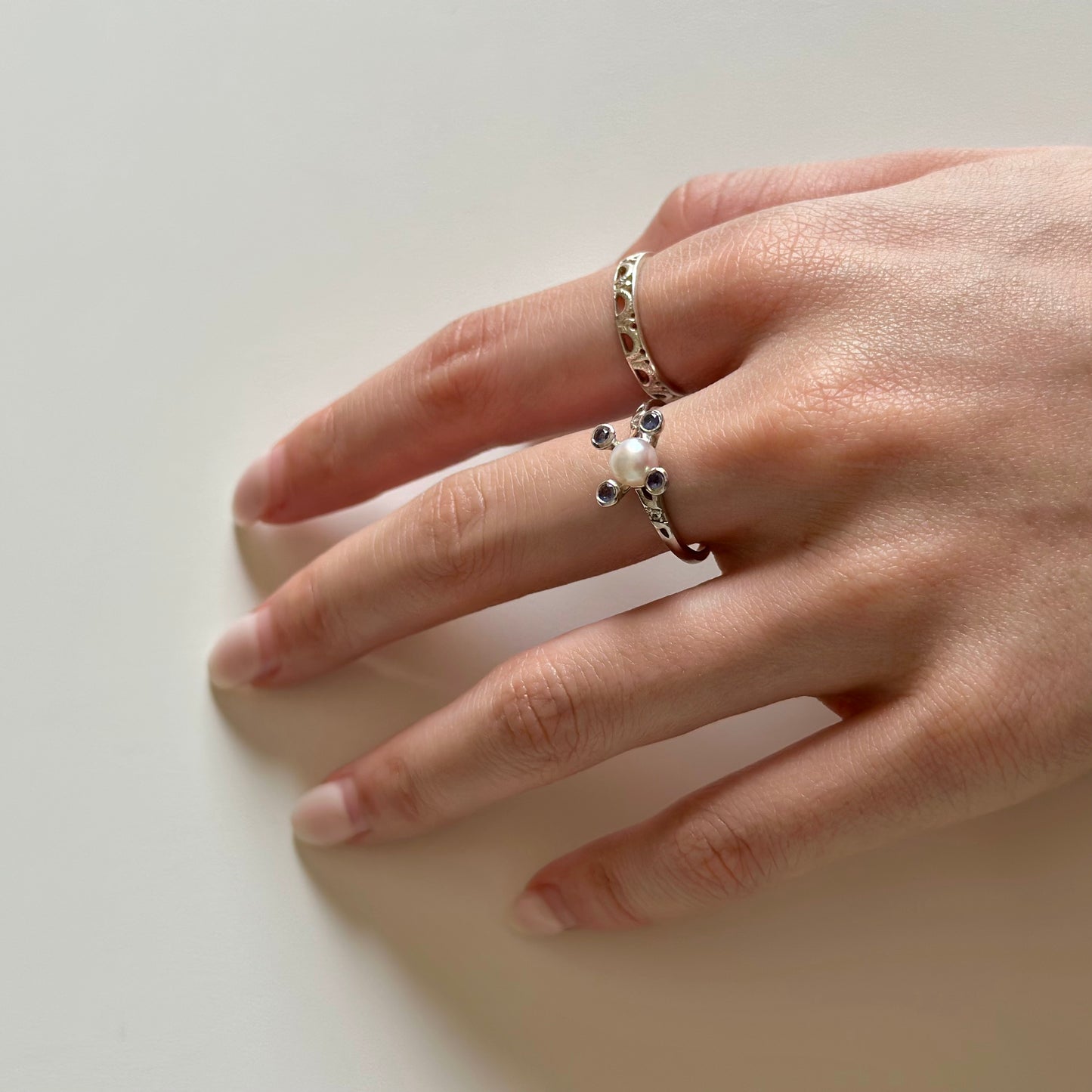 【poco】Pearl design ring 1