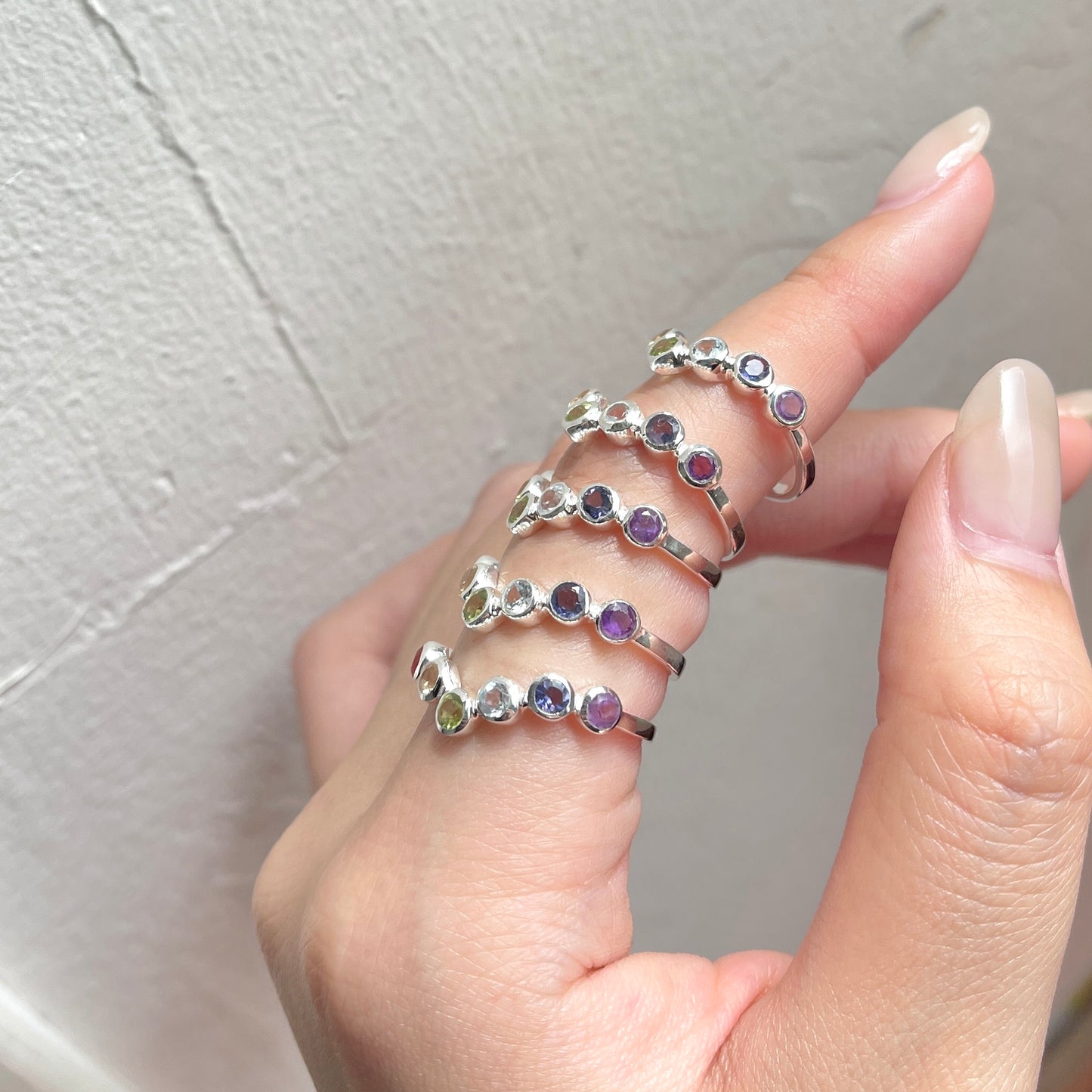 Silver925 7stone ring