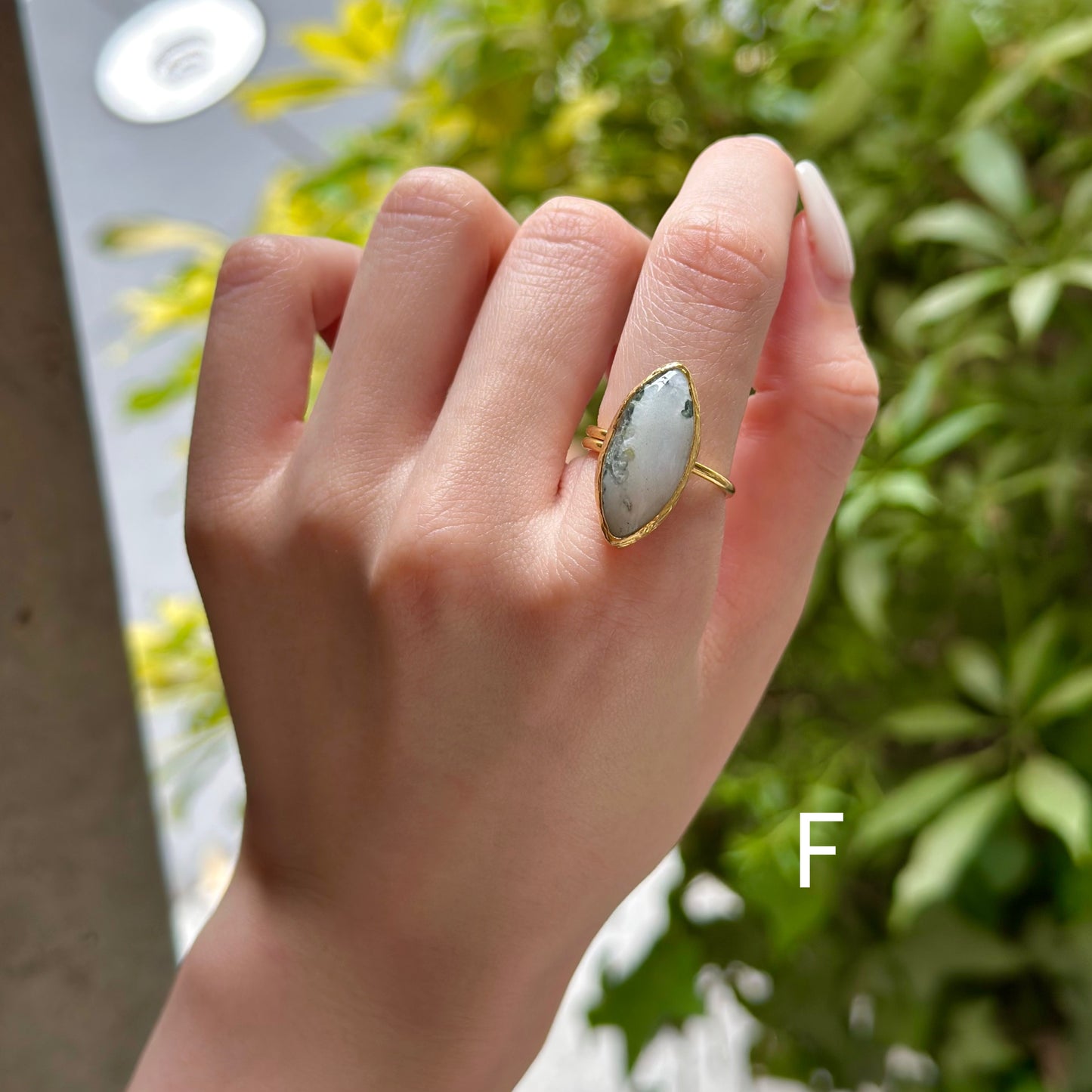 Brass 1stone ring