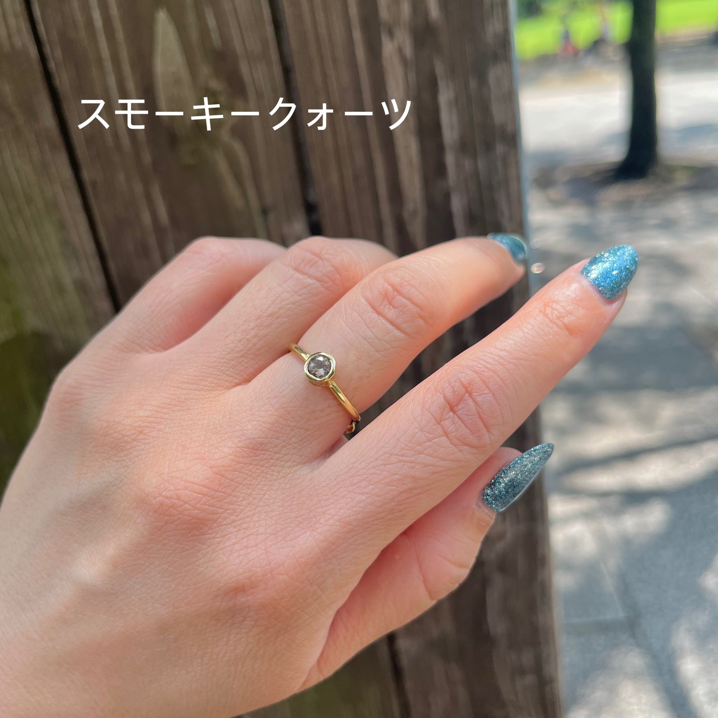 Brass petit ring〈circle〉