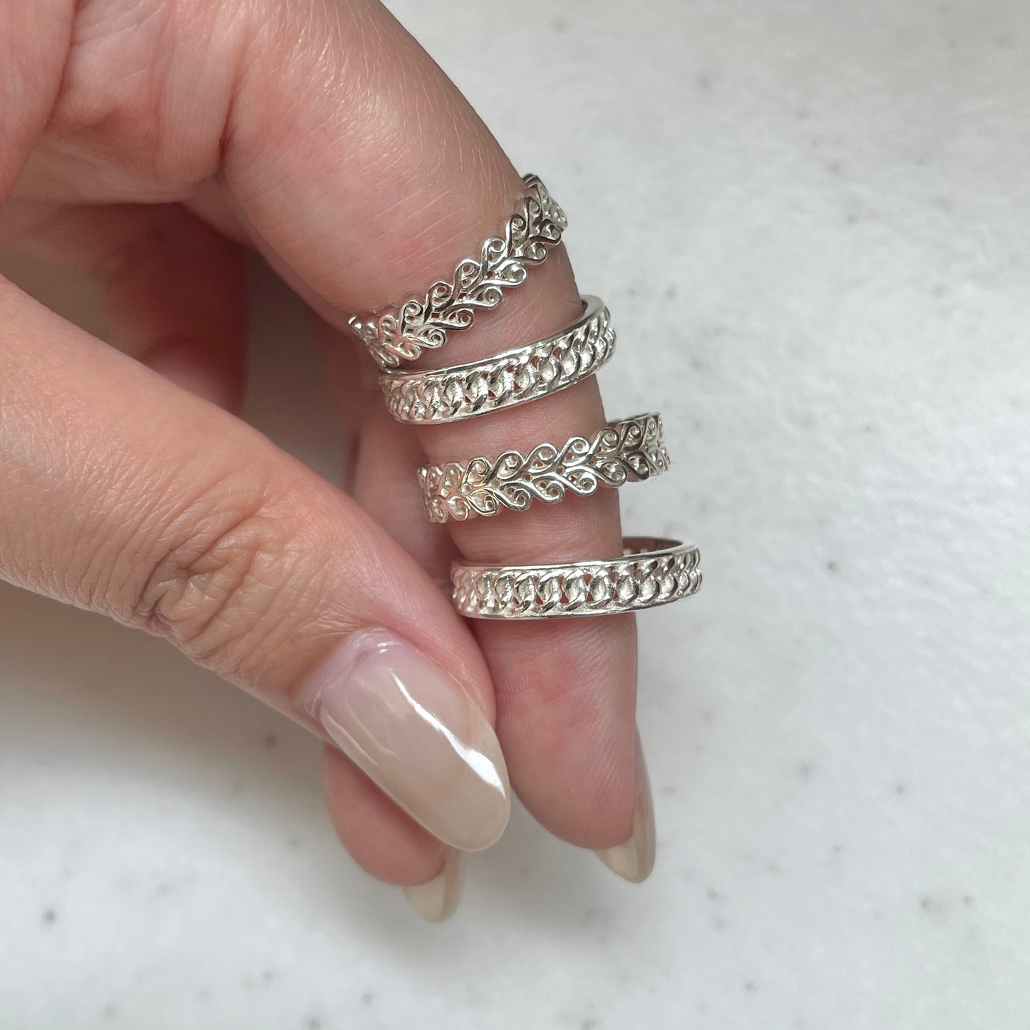 Silver925 plain ring 41