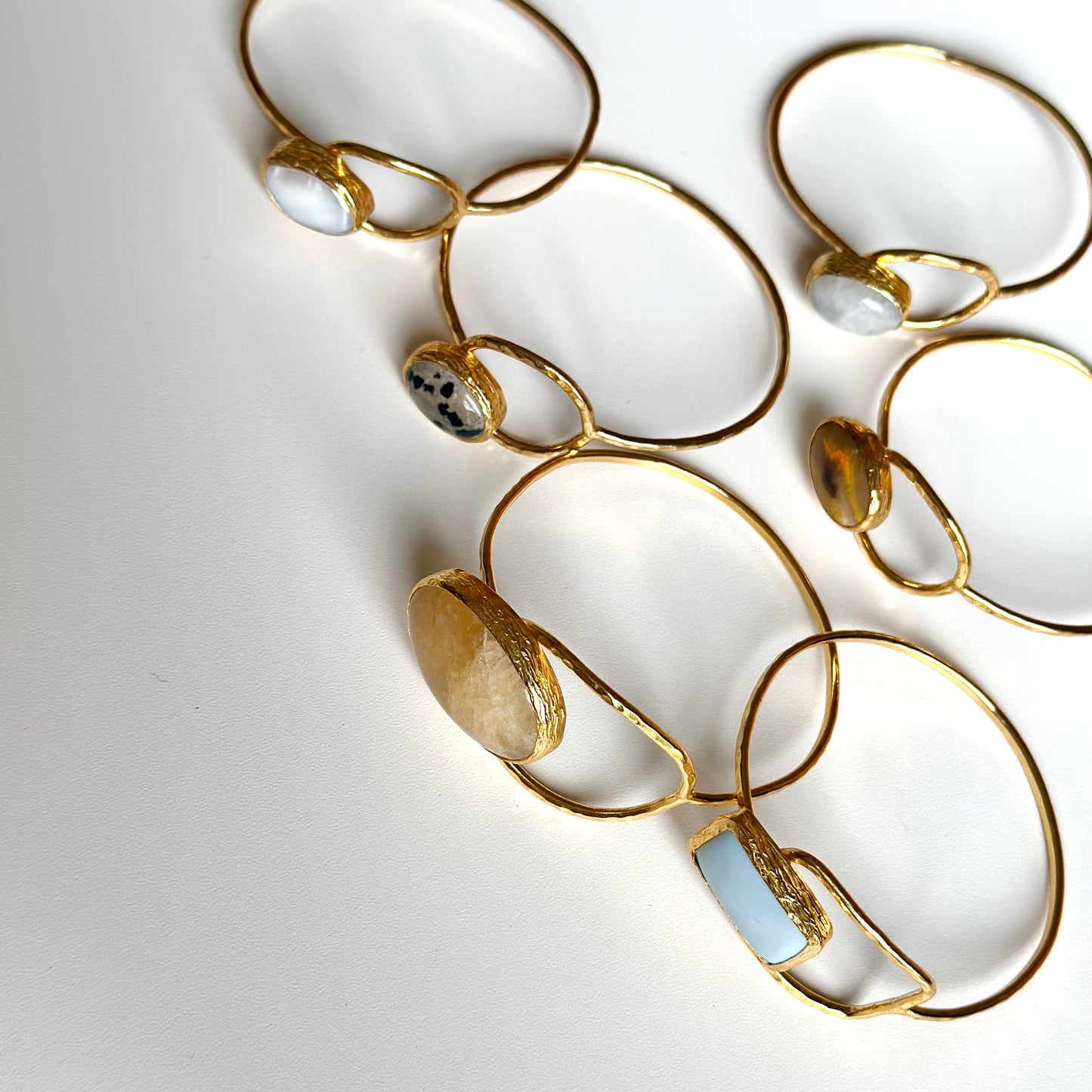 Brass 1stone bangle