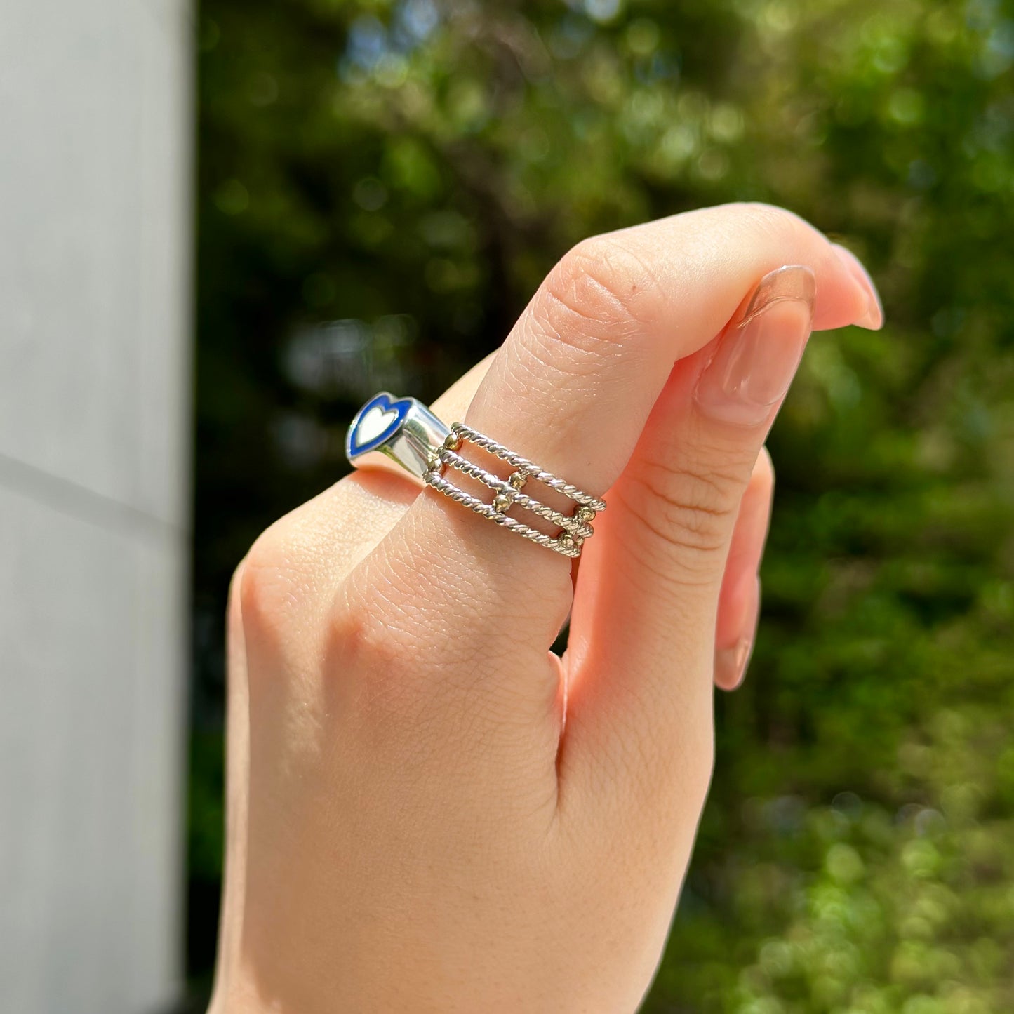 Silver925×Brass plain ring 2