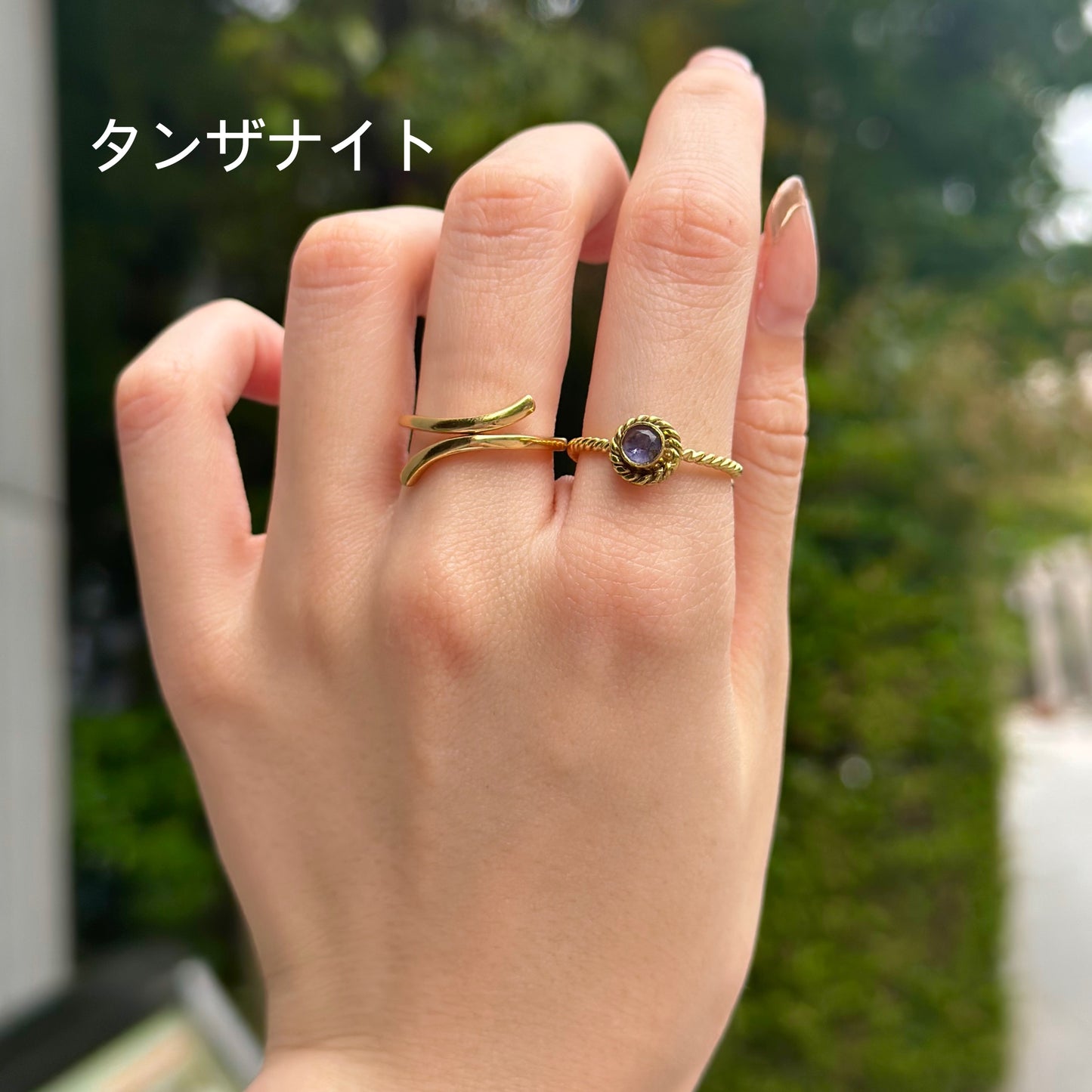 Brass petit ring〈twist 1〉