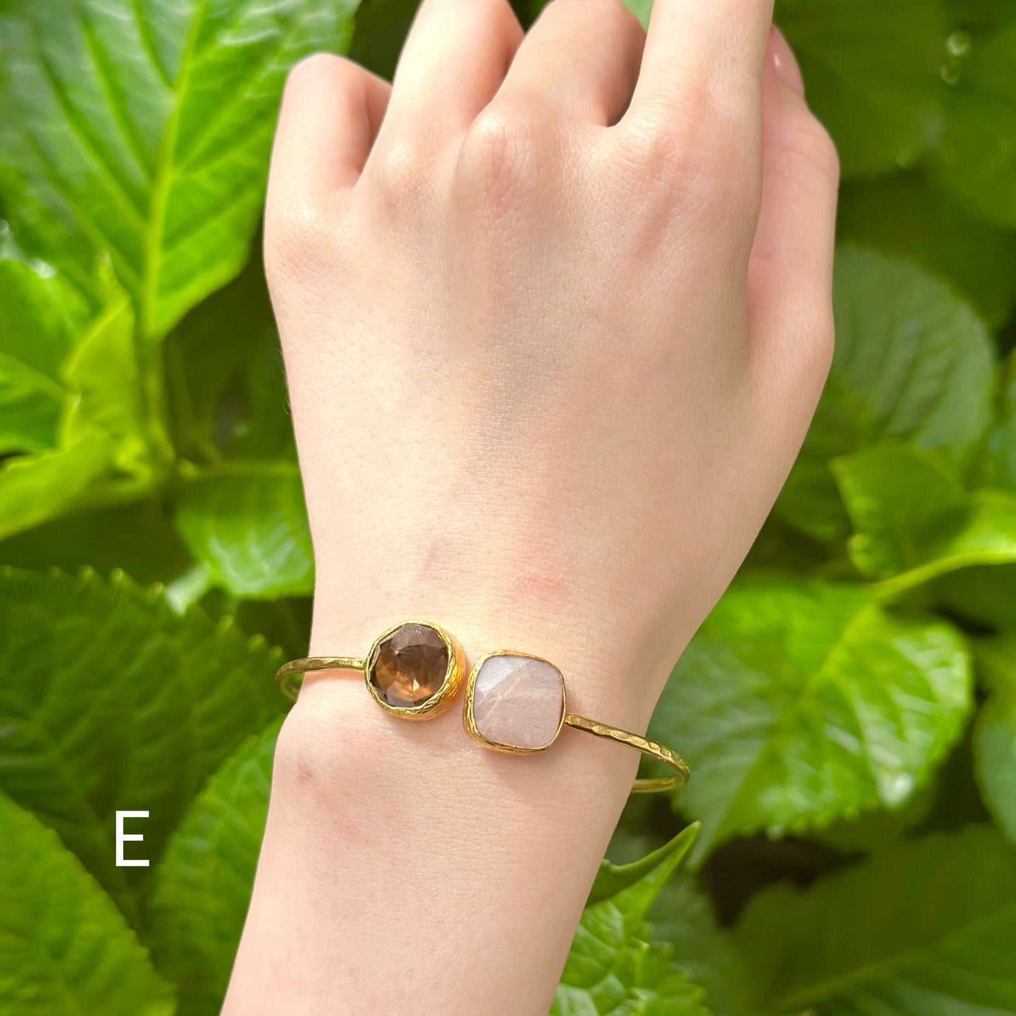 Brass 2stone Bangle 1