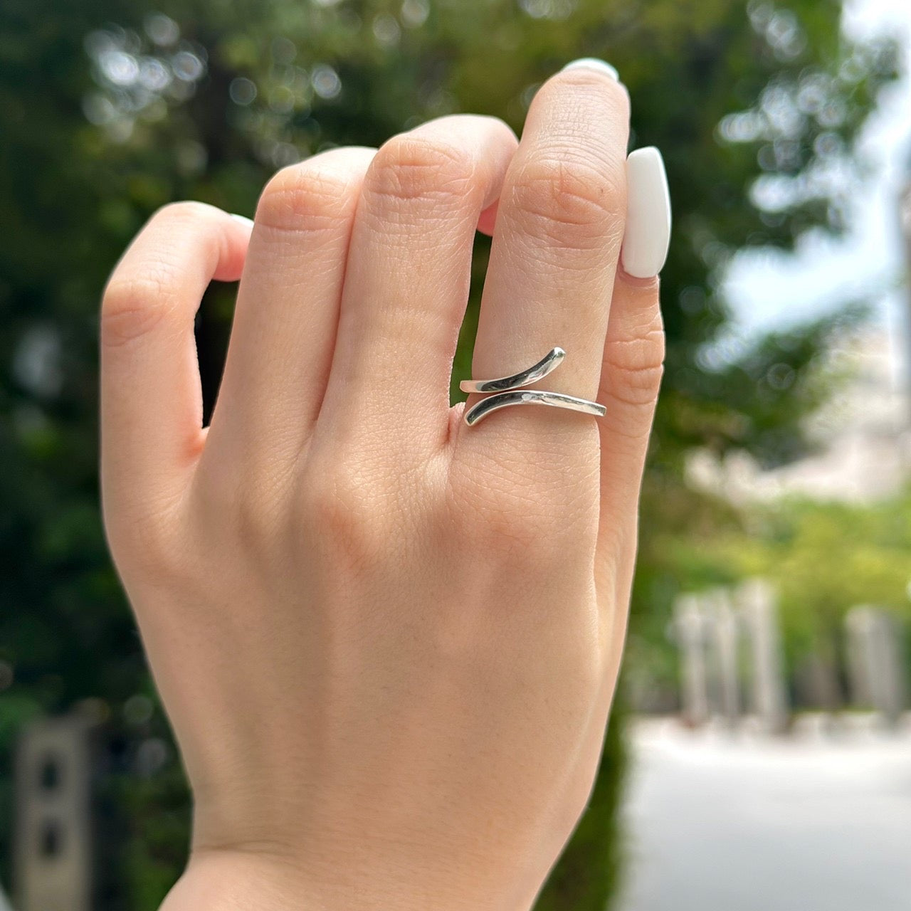 Silver925 plain ring 53