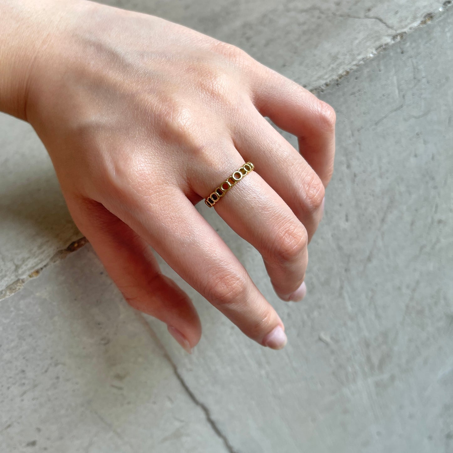 Brass plain ring 9